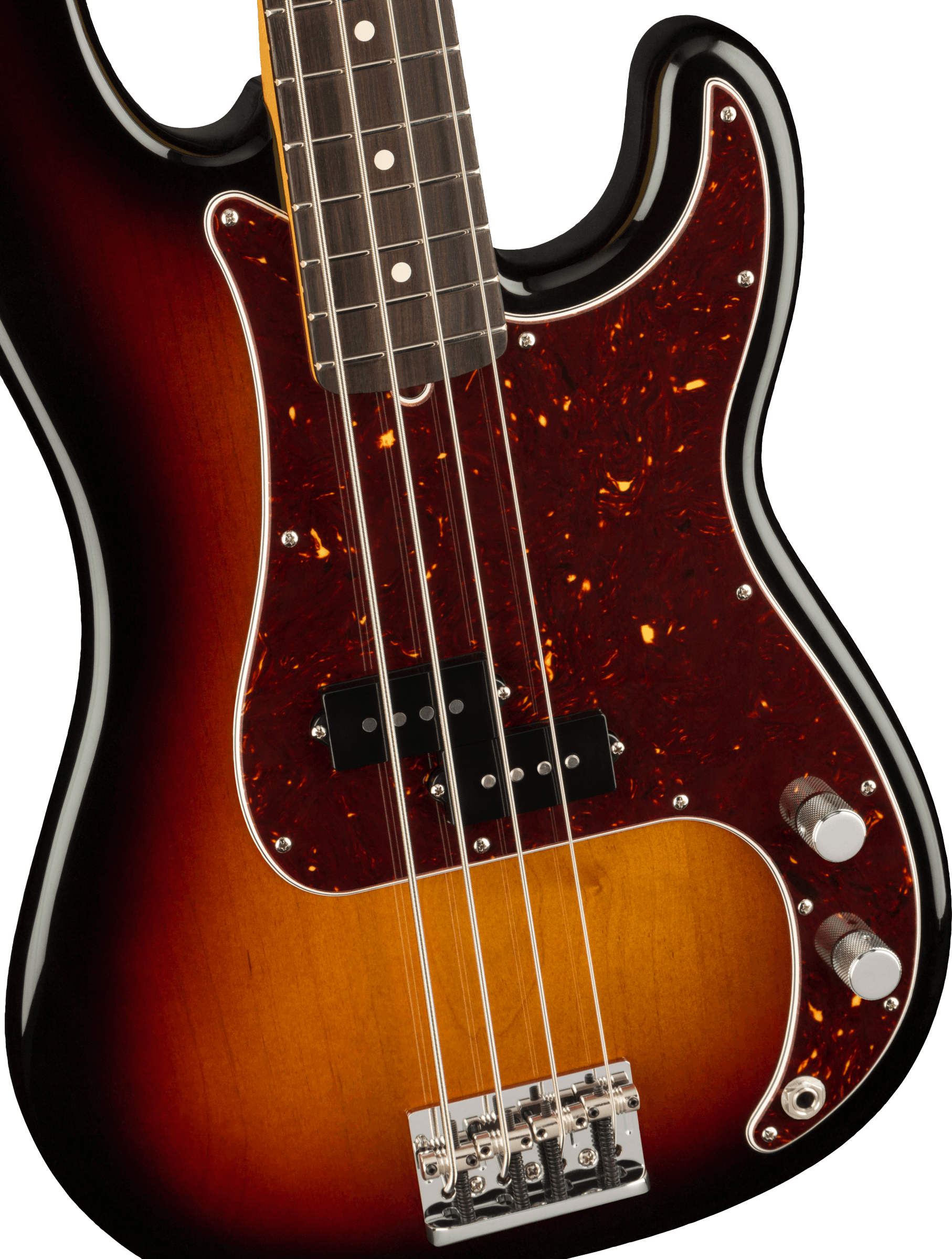 Fender® American Professional II Precision Bass®, Rosewood Fingerboard, 3-Color Sunburst