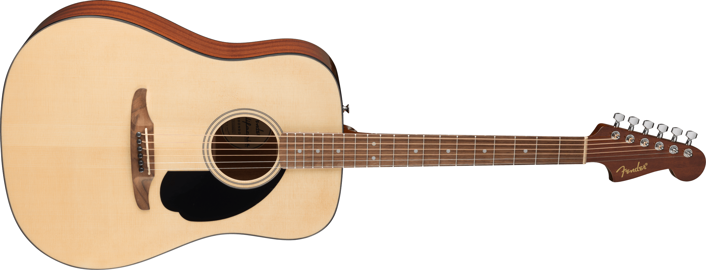 Fender® California Standard Redondo™ Pack, Spruce Top, Black Pickguard, Natural