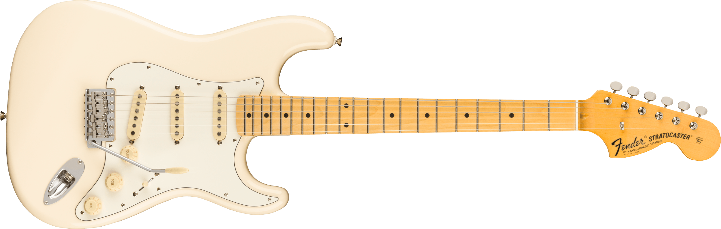 Fender® JV Modified '60s Stratocaster®, Maple Fingerboard, Olympic White