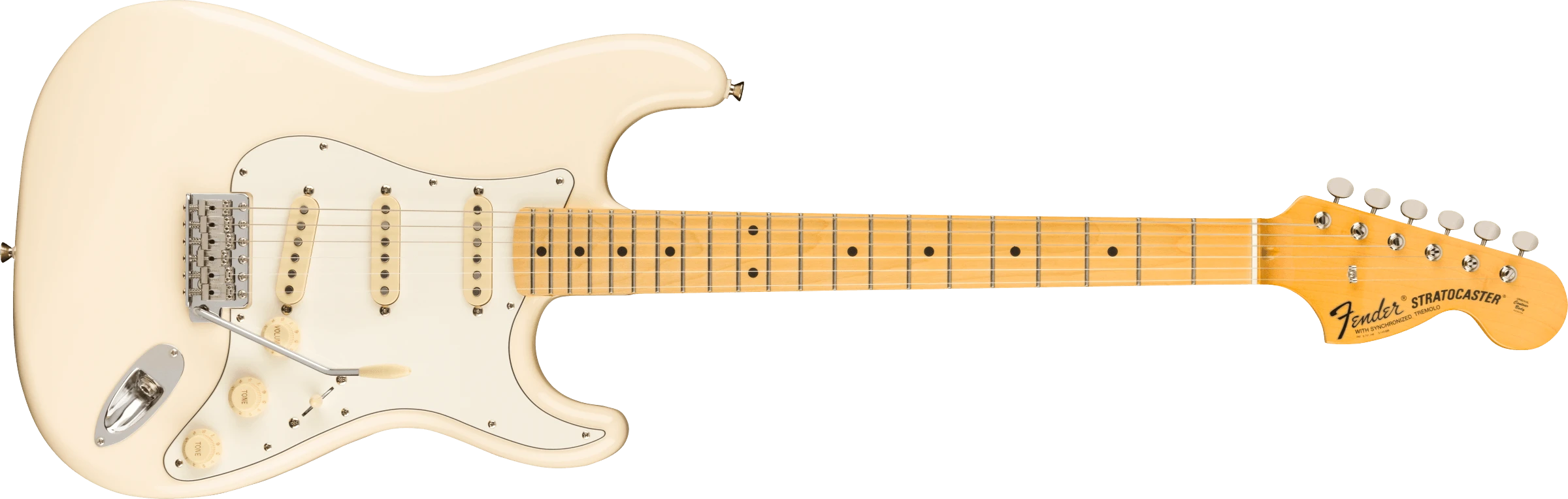 Fender® JV Modified '60s Stratocaster®, Maple Fingerboard, Olympic White
