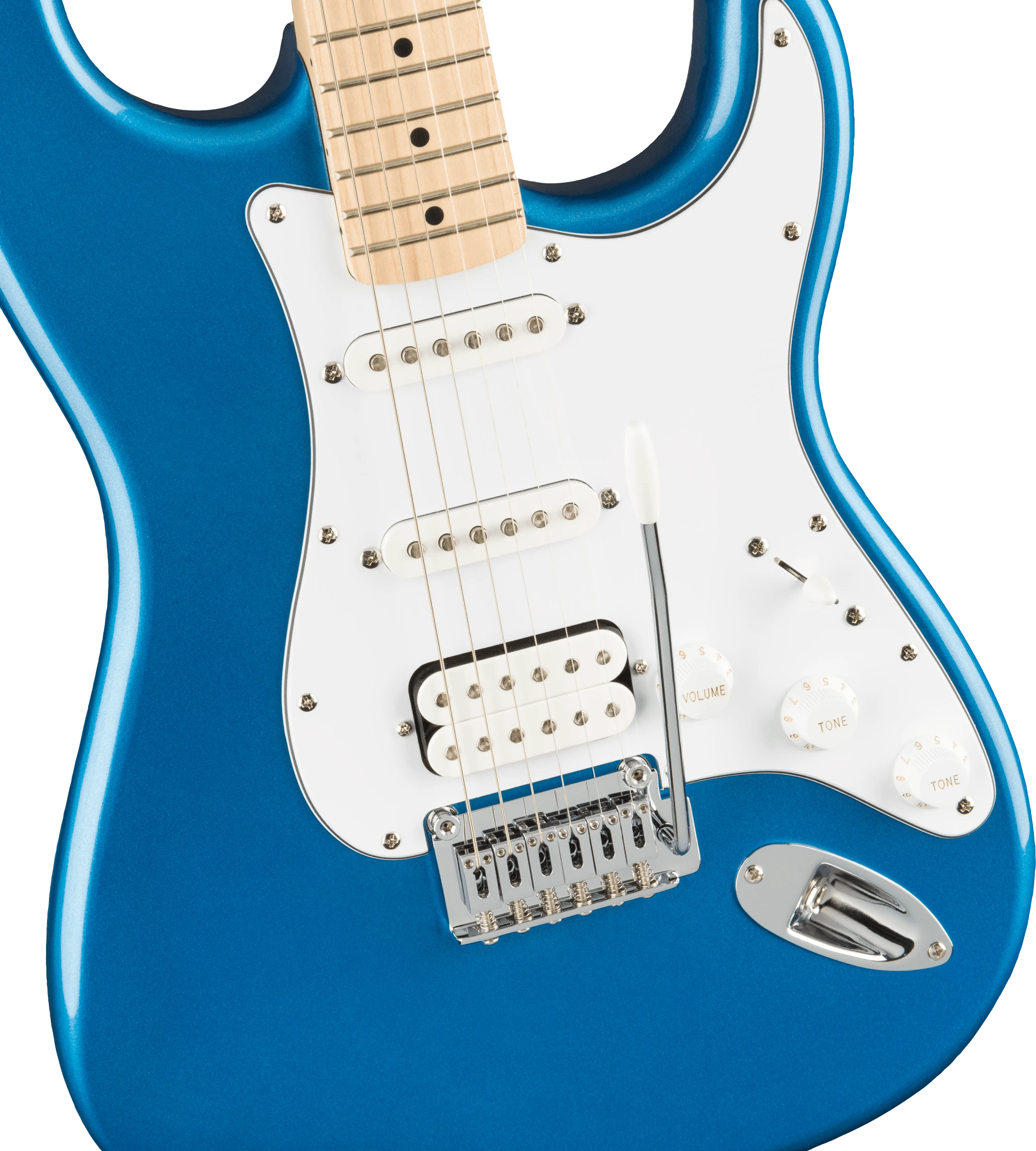 Squier® Affinity Series™ Stratocaster® HSS Pack, Maple Fingerboard, Lake Placid Blue, Gig Bag, 15G - 230V EU