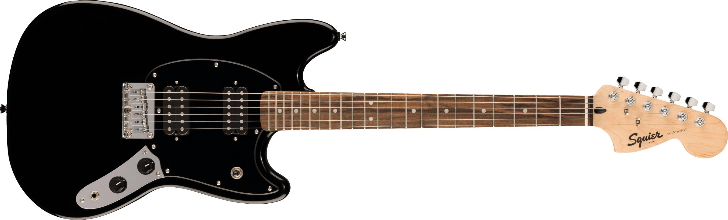 Squier® Squier Sonic® Mustang® HH, Laurel Fingerboard, Black Pickguard, Black