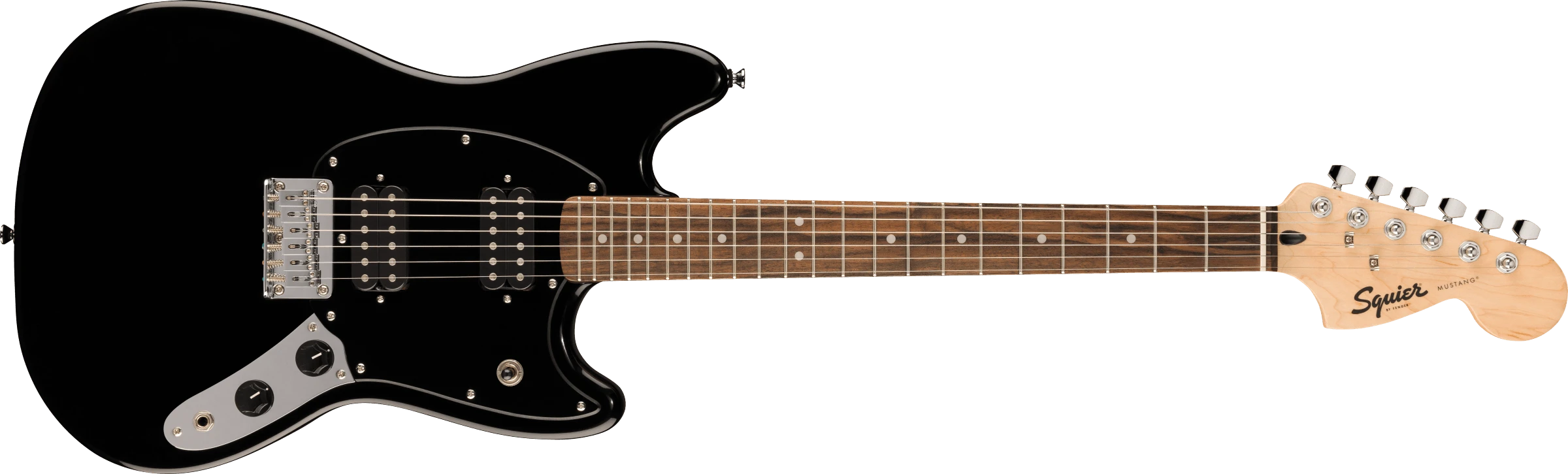 Squier® Squier Sonic® Mustang® HH, Laurel Fingerboard, Black Pickguard, Black