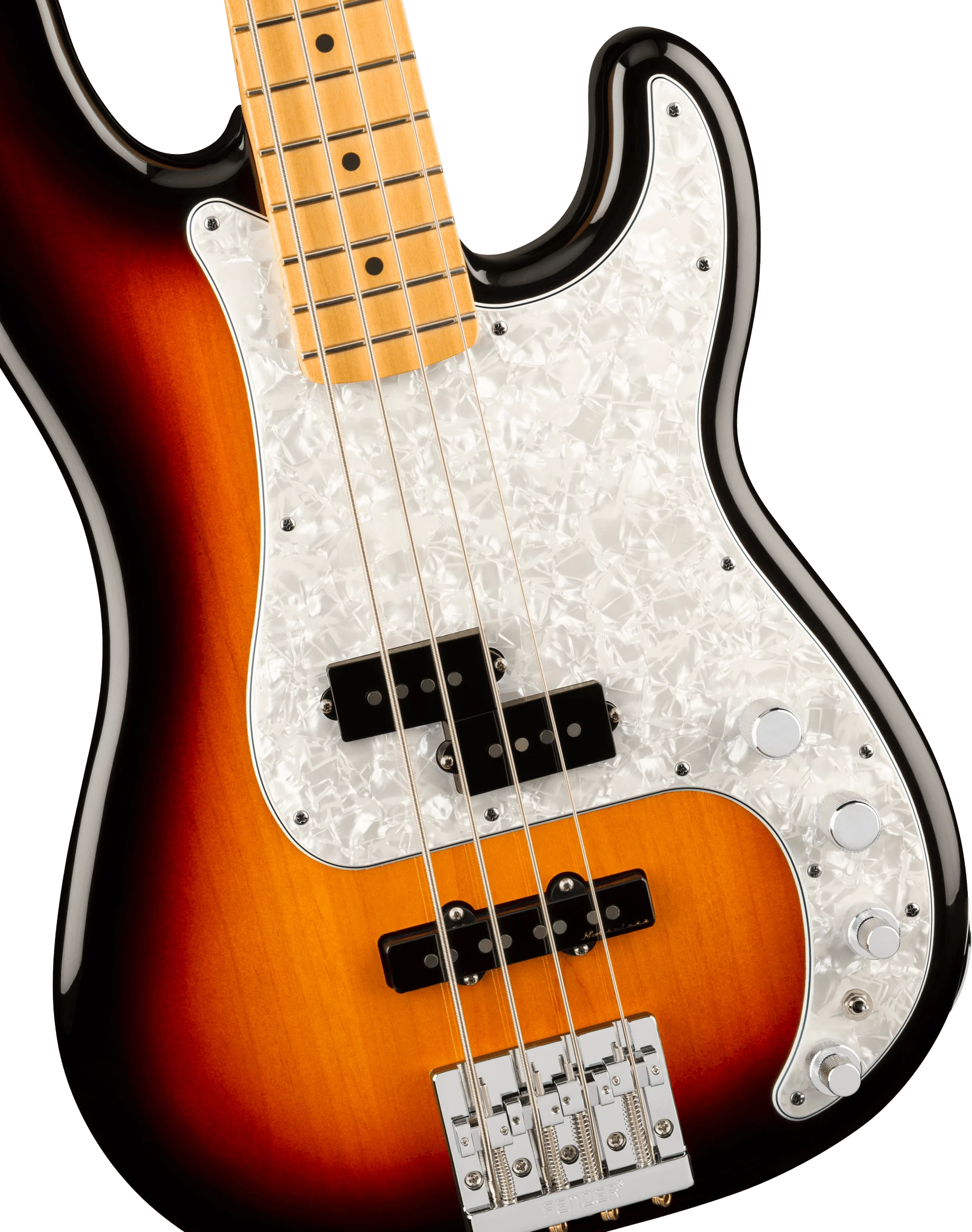 Fender® Player II Modified Active Precision Bass®, Maple Fingerboard, 3 Tone Sunburst