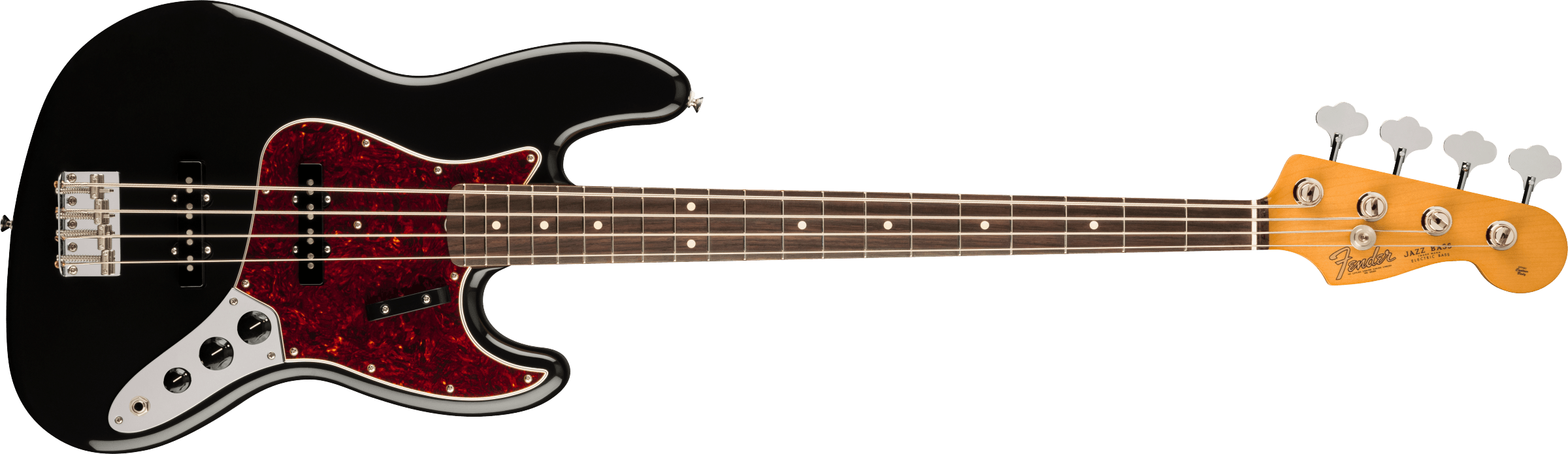 Fender® Vintera® II '60s Jazz Bass®, Rosewood Fingerboard, Black