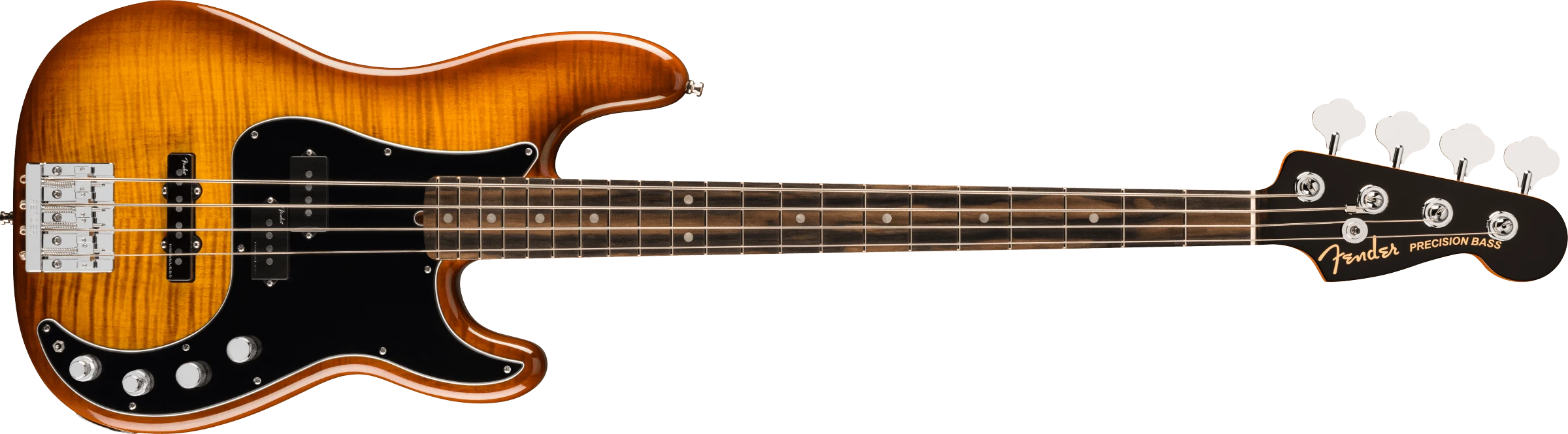 Fender® Limited Edition American Ultra Precision Bass®, Ebony Fingerboard, Tiger's Eye