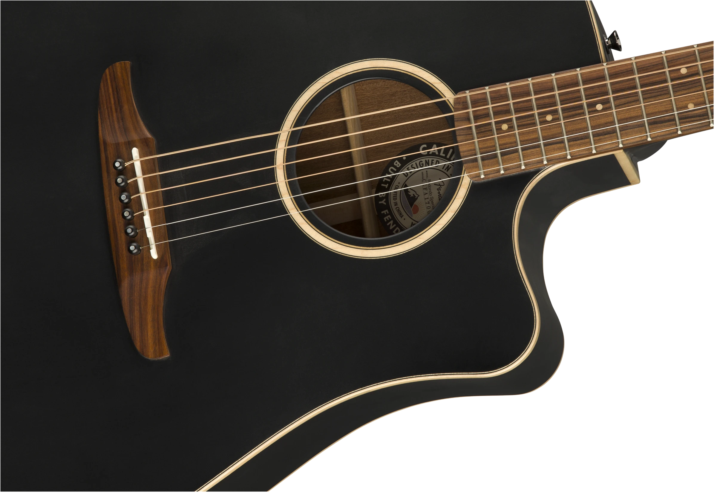 Fender® Redondo Special, Pau Ferro Fingerboard, Matte Black w/bag
