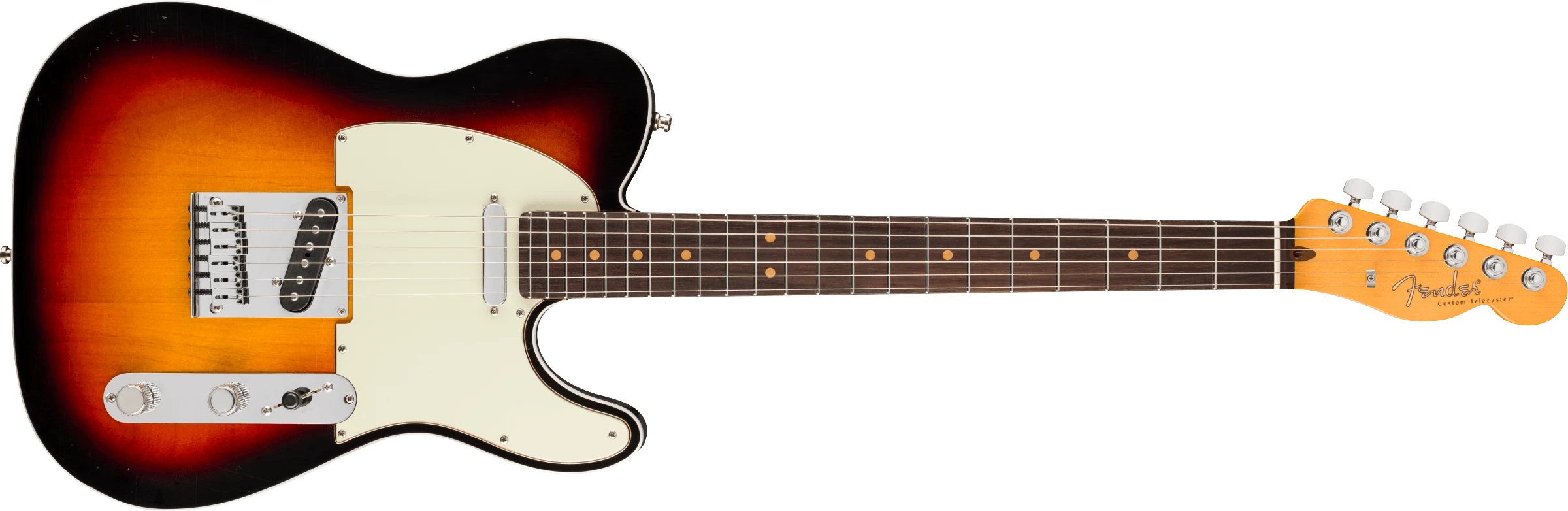 Fender® American Ultra Luxe Vintage '60s Custom Telecaster®, Rosewood Fingerboard, 3-Color Sunburst