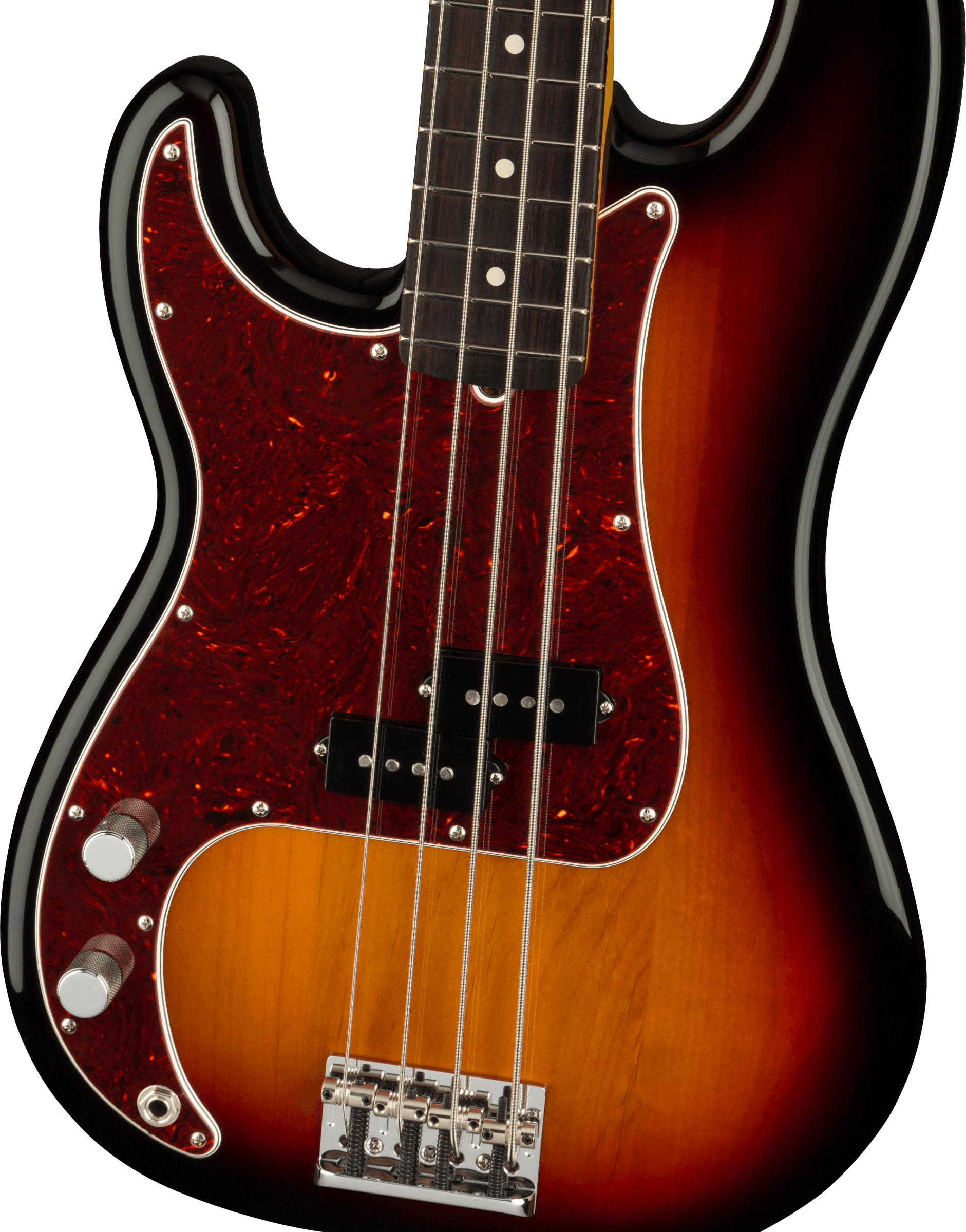 Fender® American Professional II Precision Bass® Left-Hand, Rosewood Fingerboard, 3-Color Sunburst