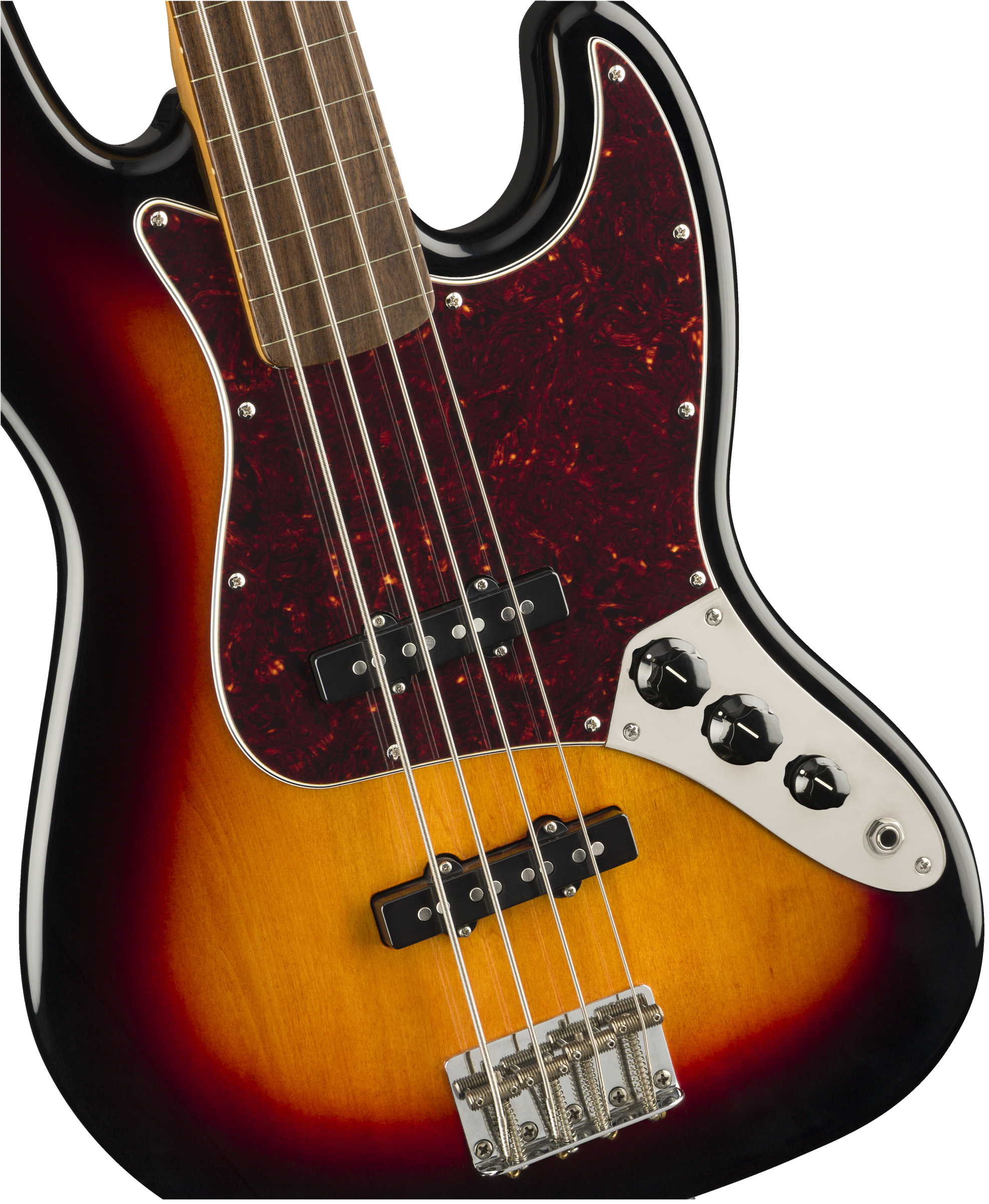 Squier® Classic Vibe '60s Jazz Bass® Fretless, Laurel Fingerboard, 3-Color Sunburst