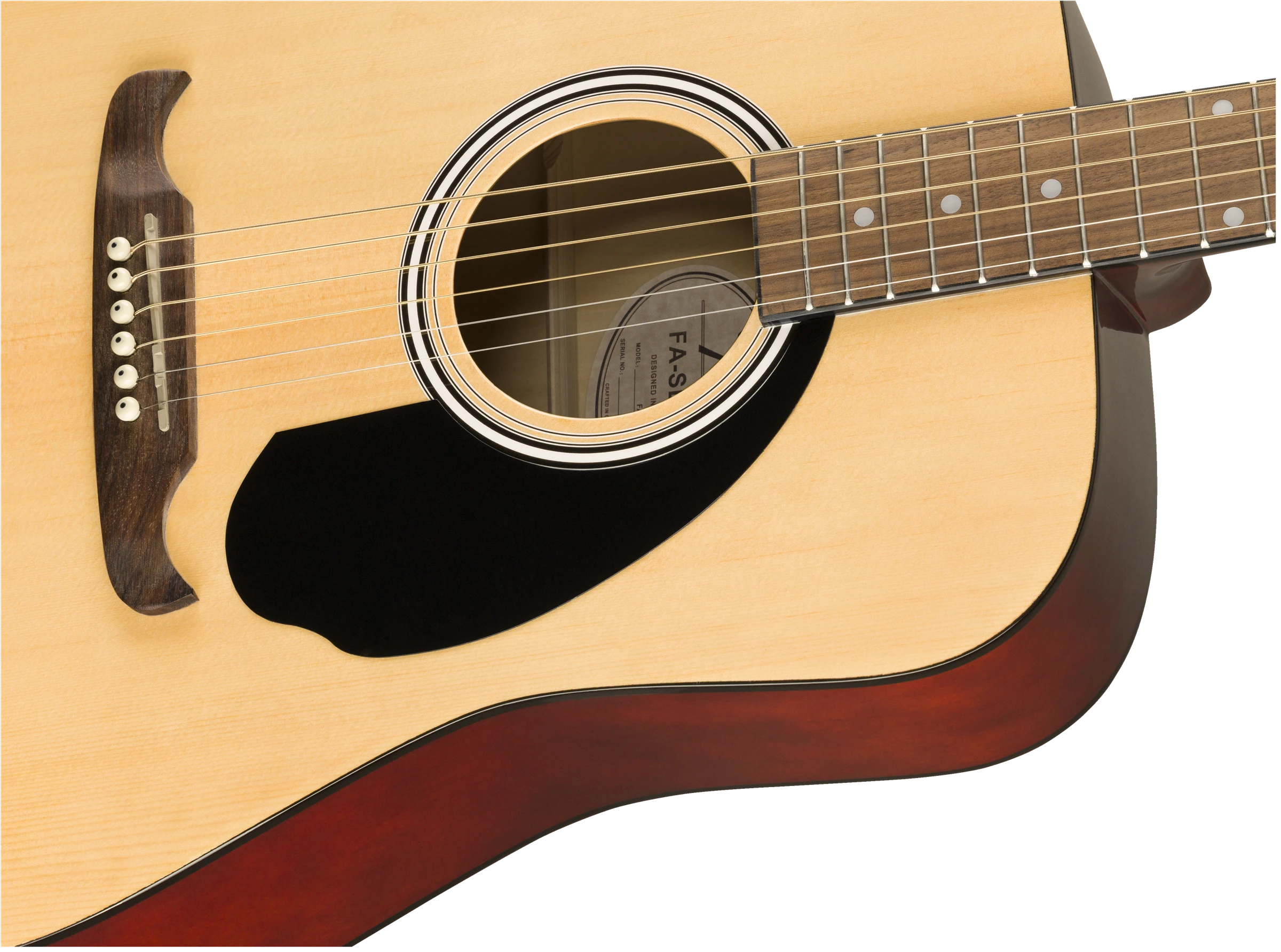 Fender® FA-125 Dreadnought w/bag, Walnut Fingerboard, Natural