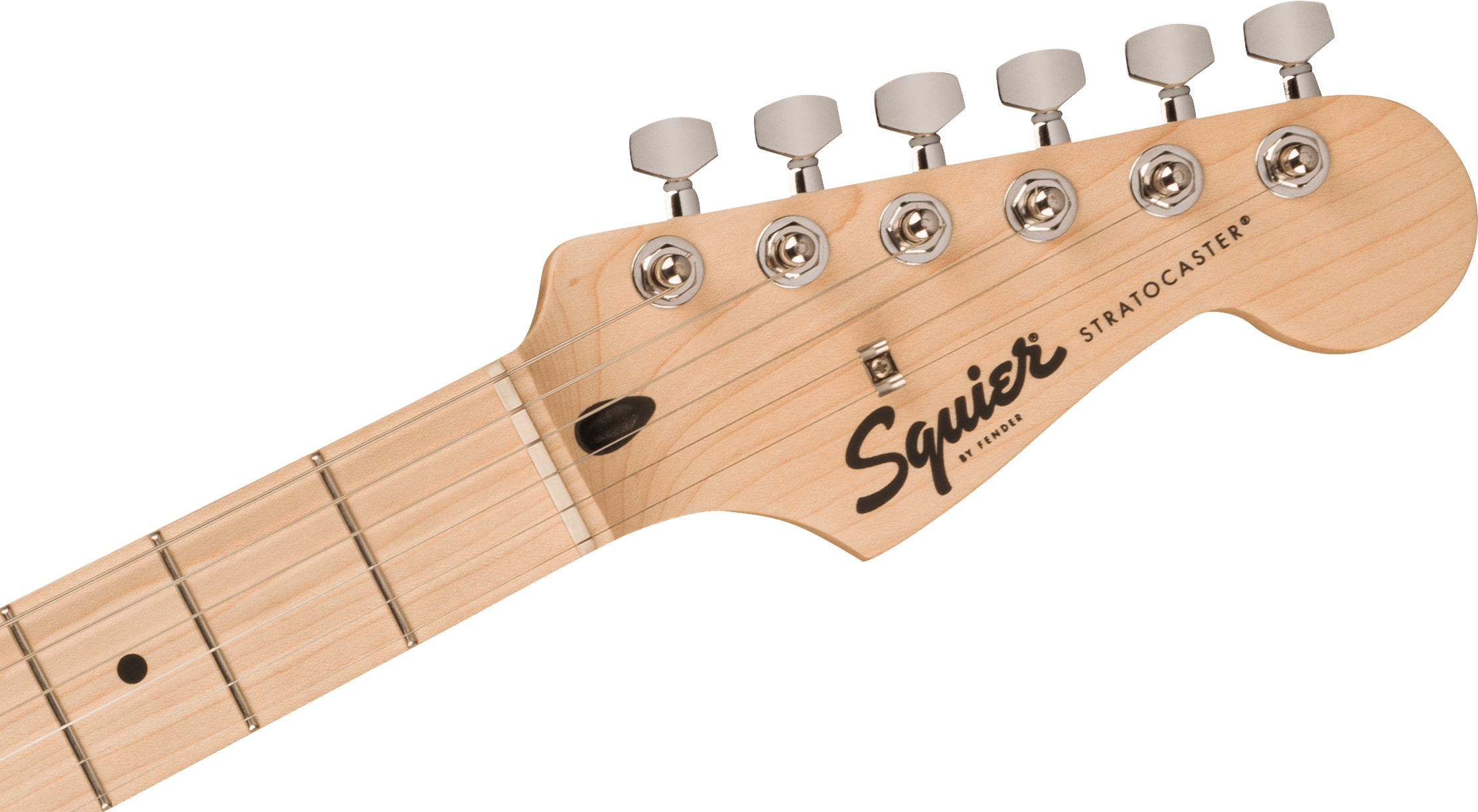 Squier® Sonic® Stratocaster®, Maple Fingerboard, White Pickguard, 2-Color Sunburst