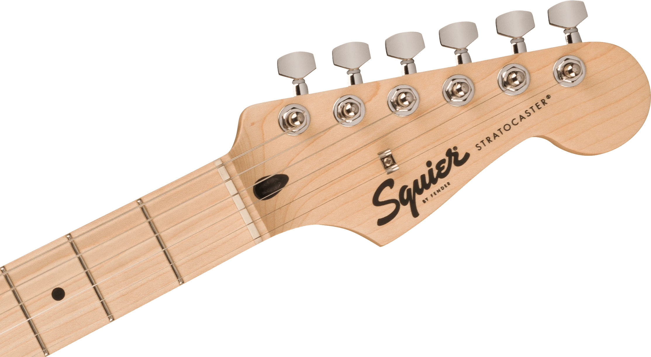 Squier® Sonic® Stratocaster®, Maple Fingerboard, White Pickguard, 2-Color Sunburst