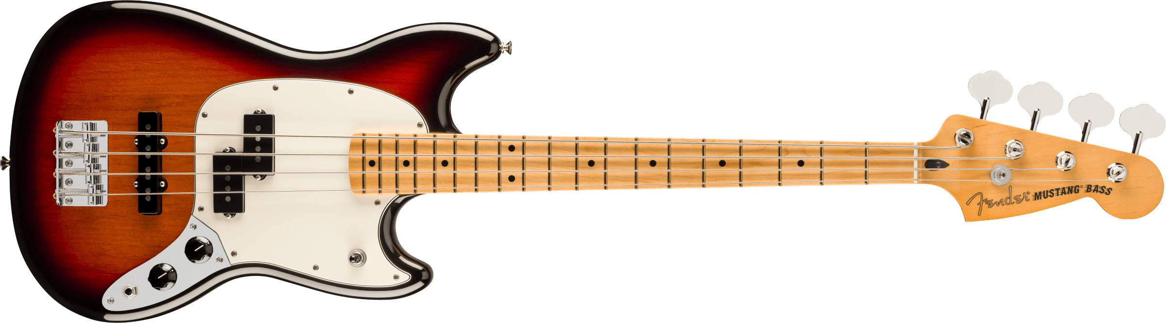 Fender® Player II Mustang® Bass PJ, Maple Fingerboard, 3-Color Sunburst