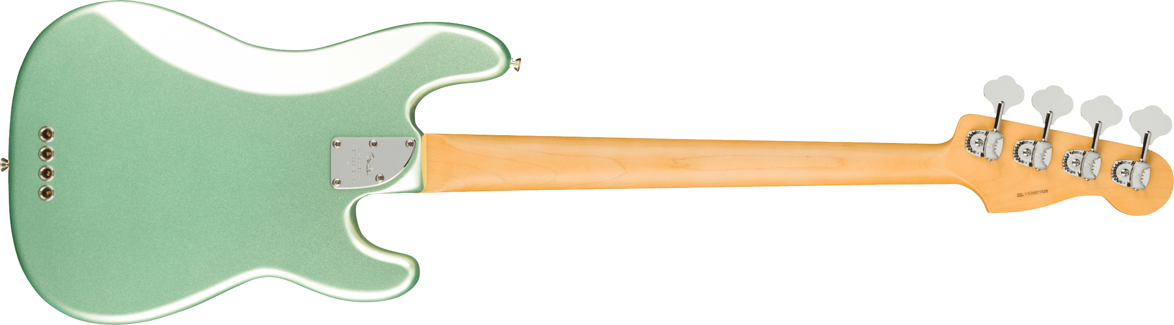 Fender® American Professional II Precision Bass® Left-Hand, Maple Fingerboard, Mystic Surf Green