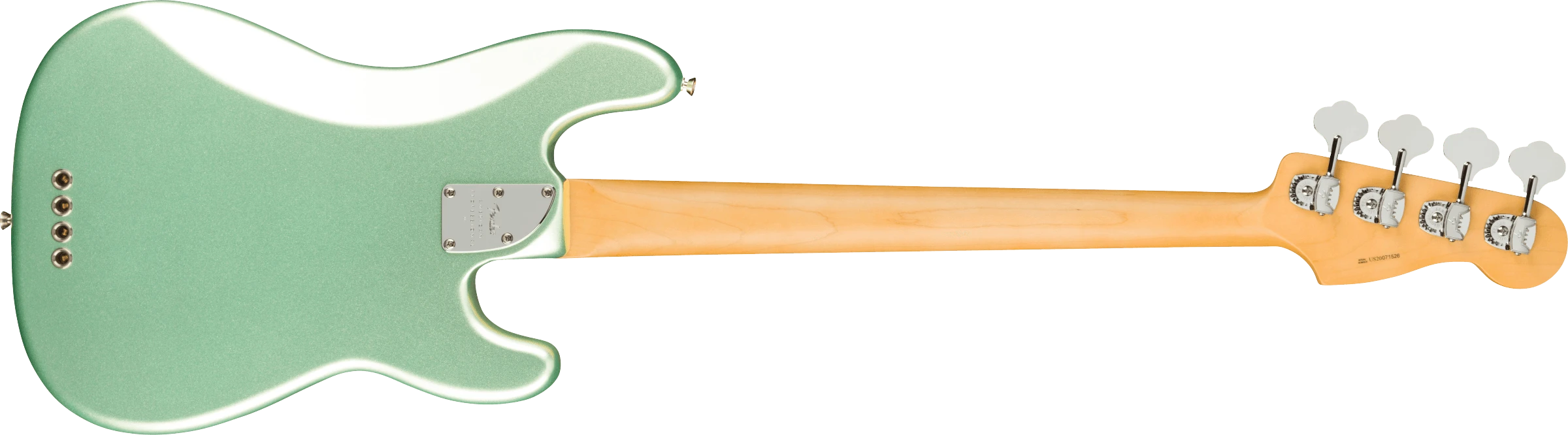 Fender® American Professional II Precision Bass® Left-Hand, Maple Fingerboard, Mystic Surf Green