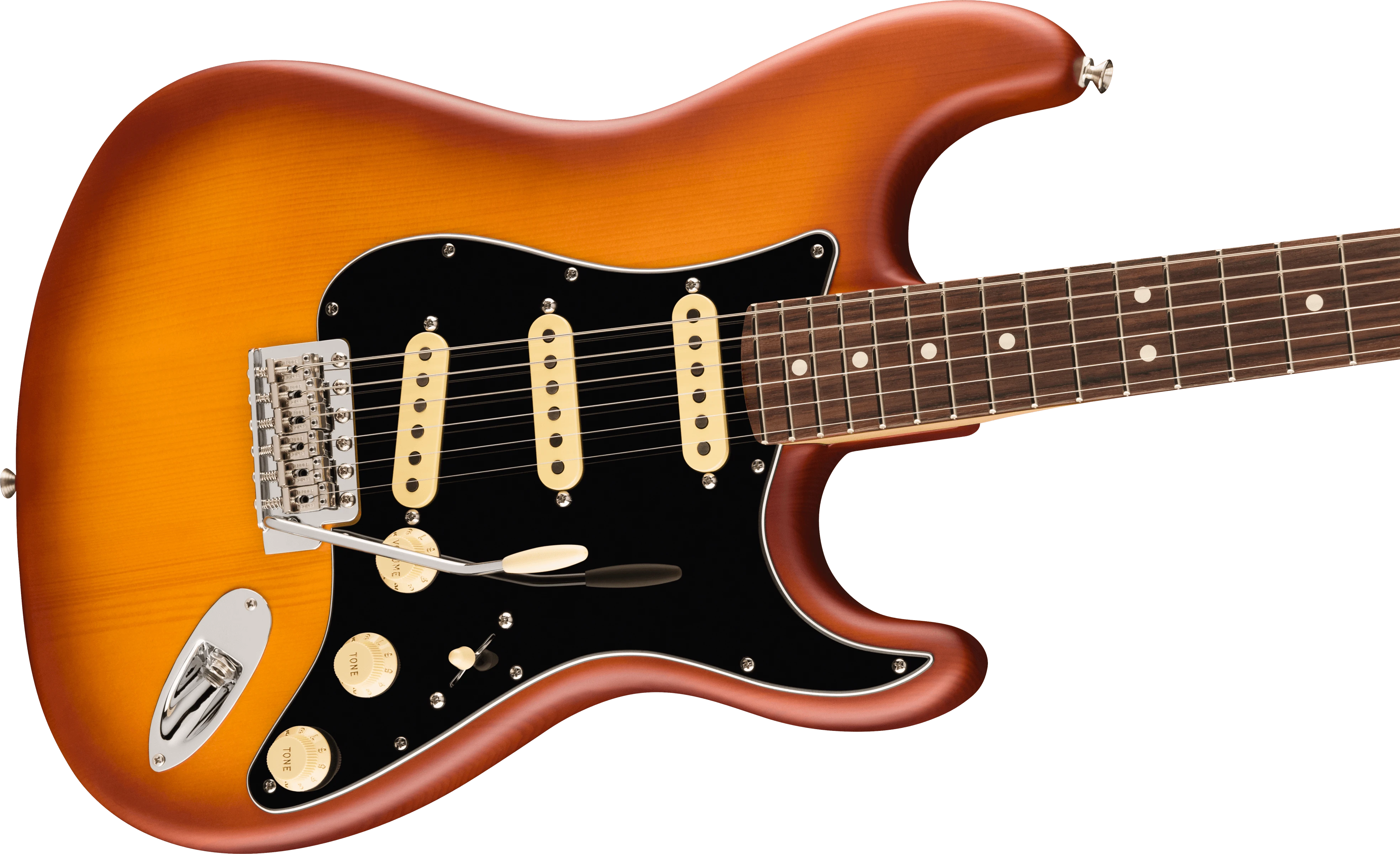 Fender® Limited Edition American Performer Timber Spruce Stratocaster®, Rosewood Fingerboard, Honey Burst