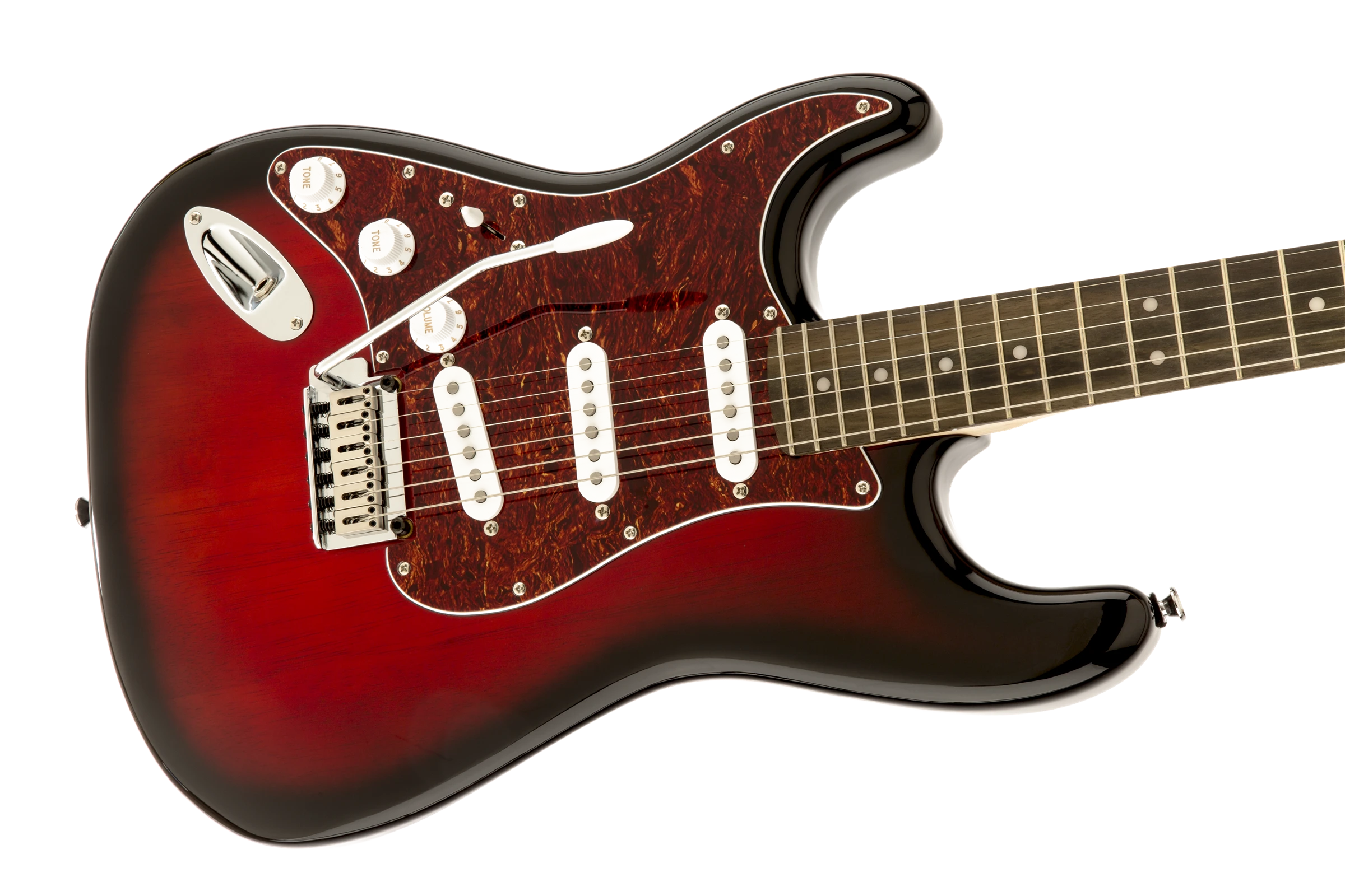 Squier® Standard Stratocaster® Left-Hand, Rosewood Fingerboard, Antique Burst