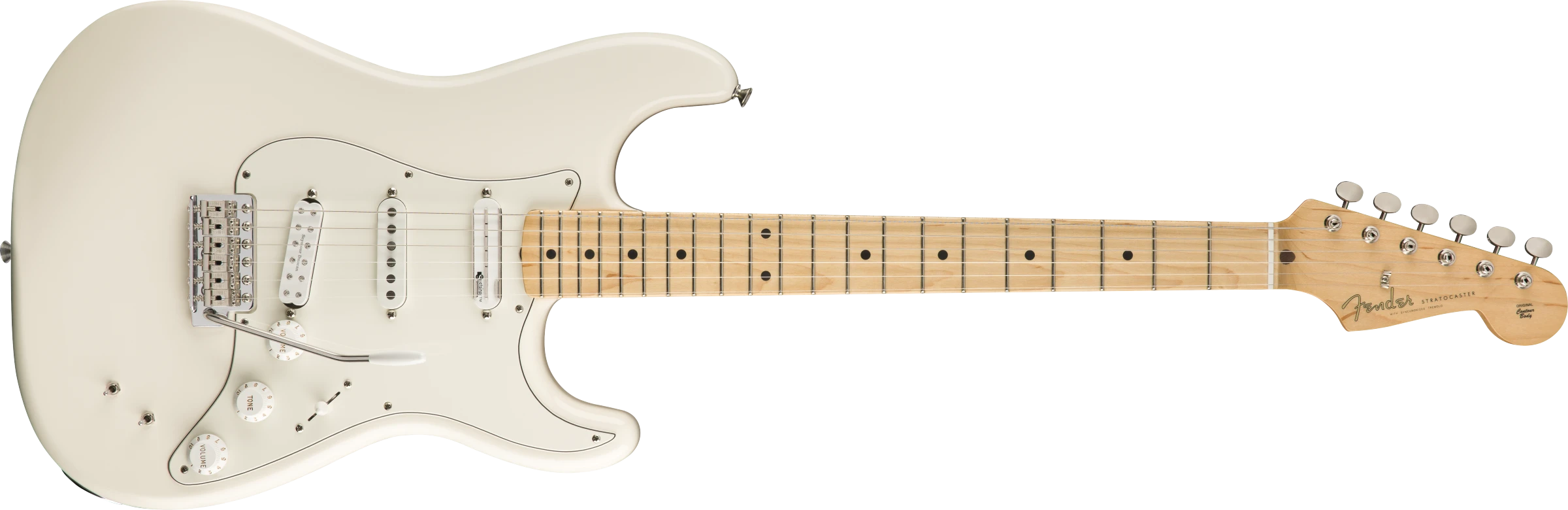 Fender® EOB Stratocaster®, Maple Fingerboard, Olympic White