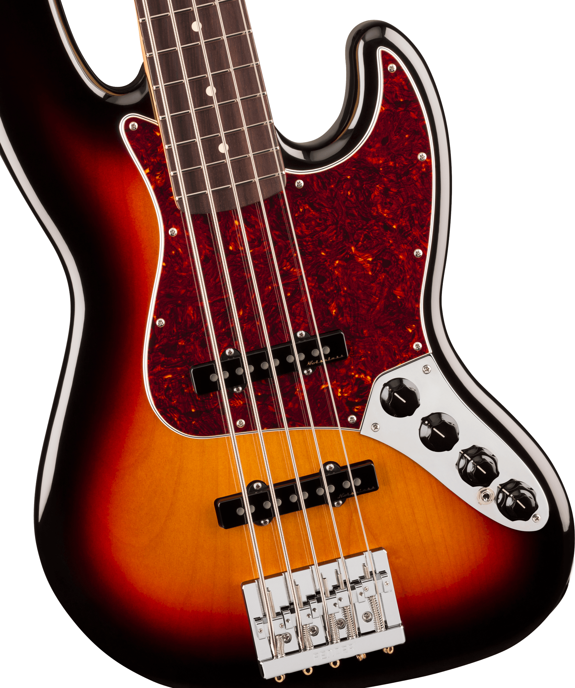 Fender® Player II Modified Active Jazz Bass® V, Rosewood Fingerboard, 3-Color Sunburst