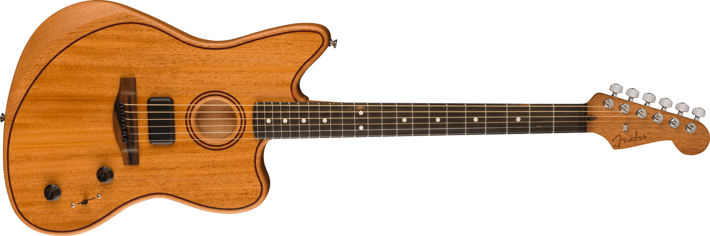 Fender® American Acoustasonic® Jazzmaster® All-Mahogany, Ebony Fingerboard, Natural