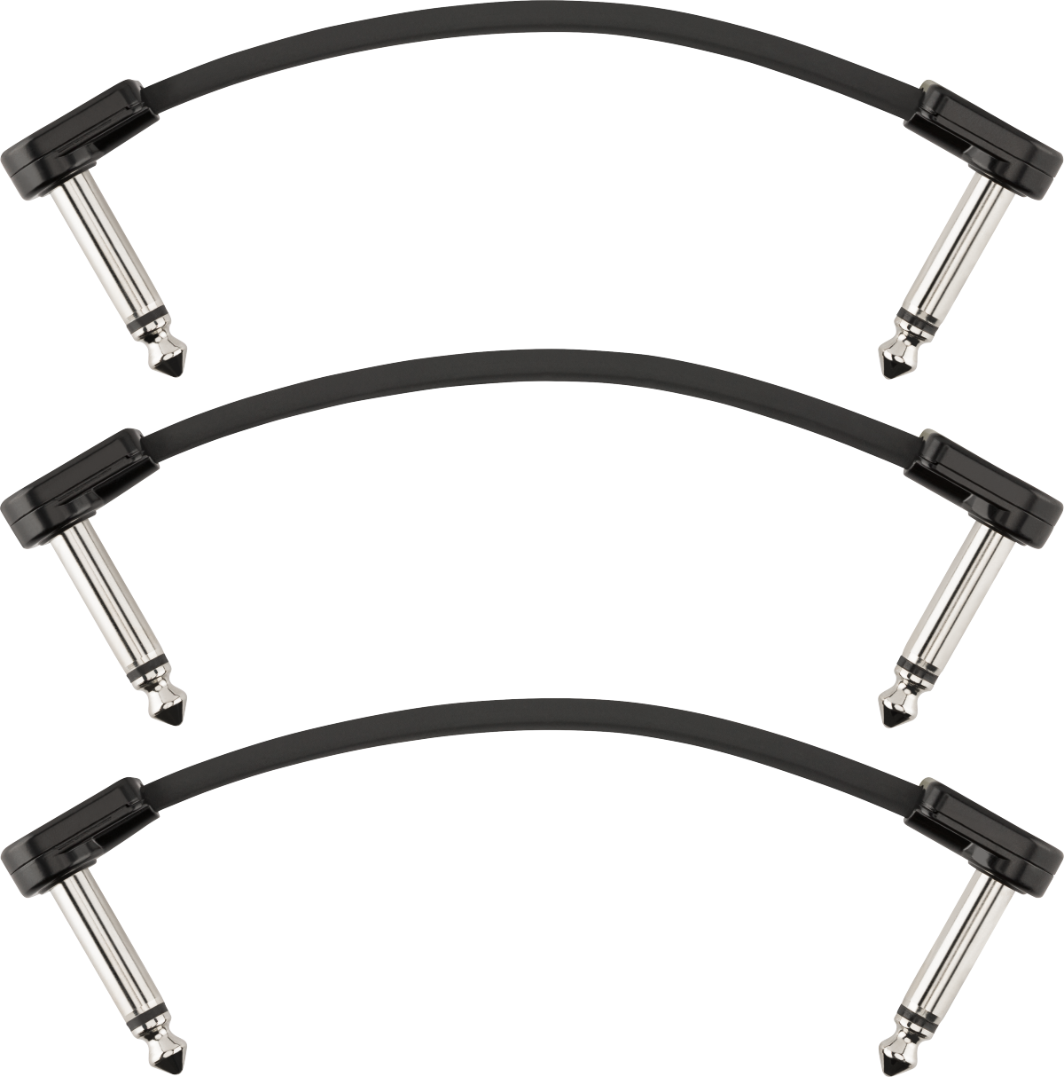 Fender® Blockchain 4" Patch Cable, 3-Pack, Angle/Angle