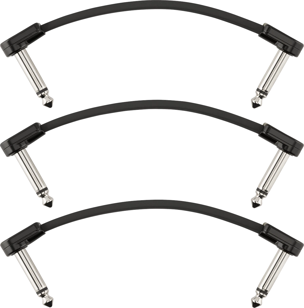 Fender® Blockchain 4" Patch Cable, 3-Pack, Angle/Angle