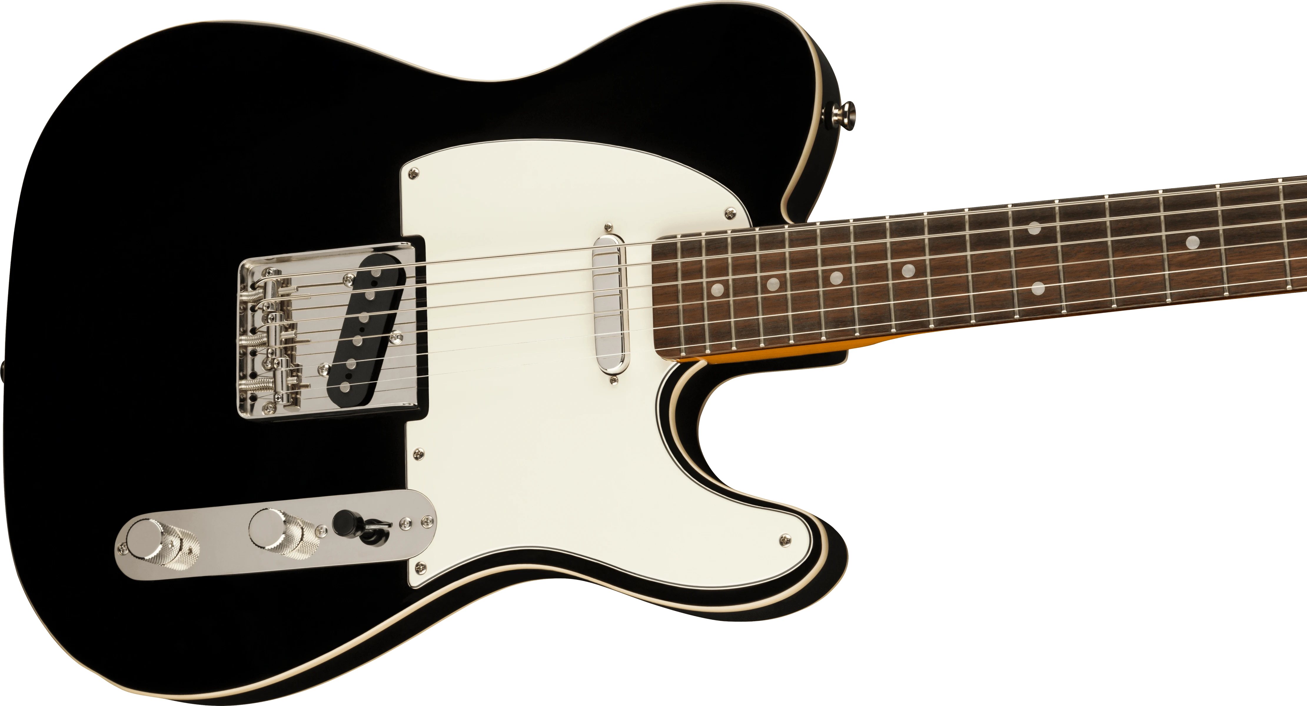 Squier® Classic Vibe Baritone Custom Telecaster®, Laurel Fingerboard, Parchment Pickguard, Black