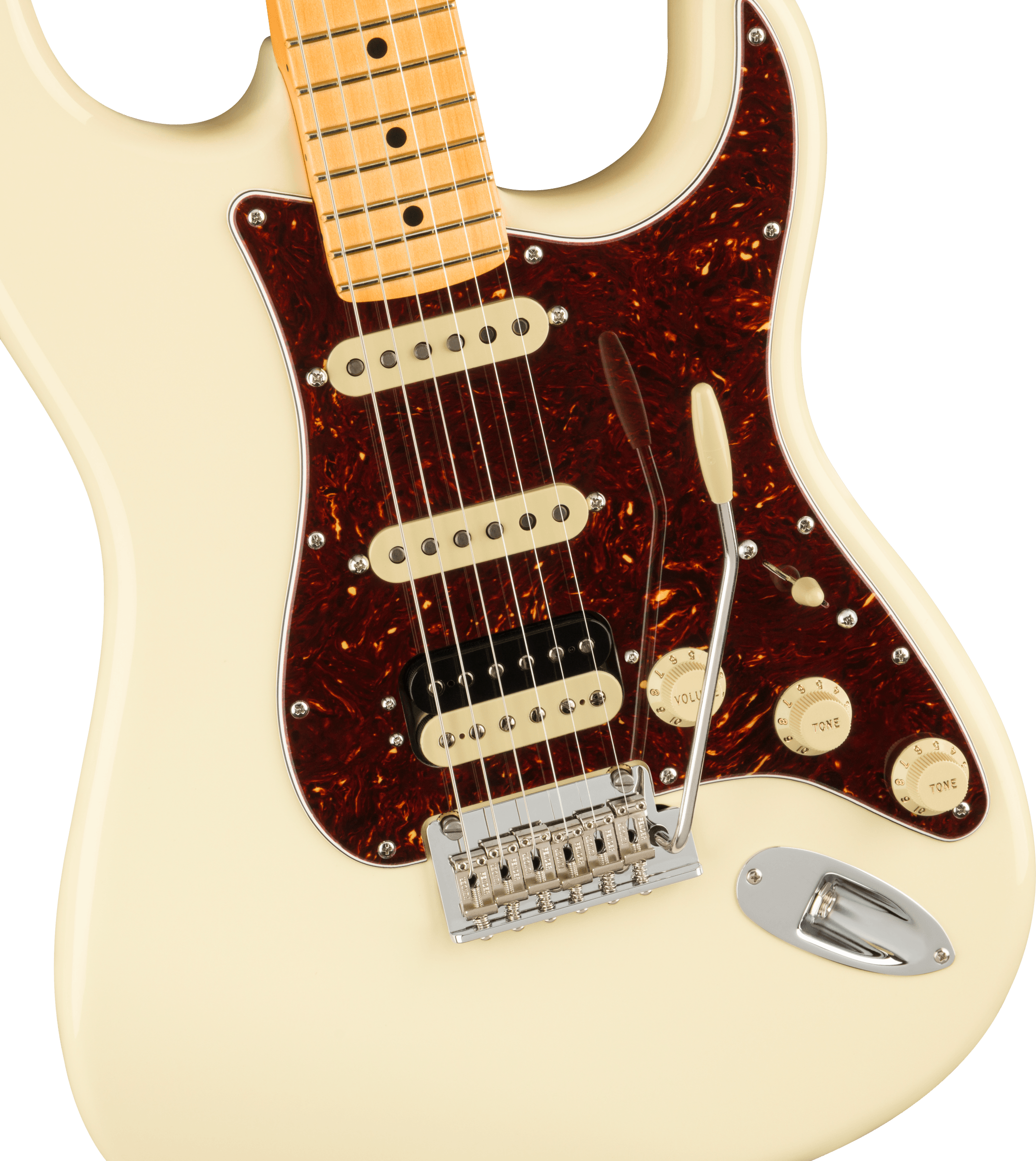 Fender® American Professional II Stratocaster® HSS, Maple Fingerboard, Olympic White
