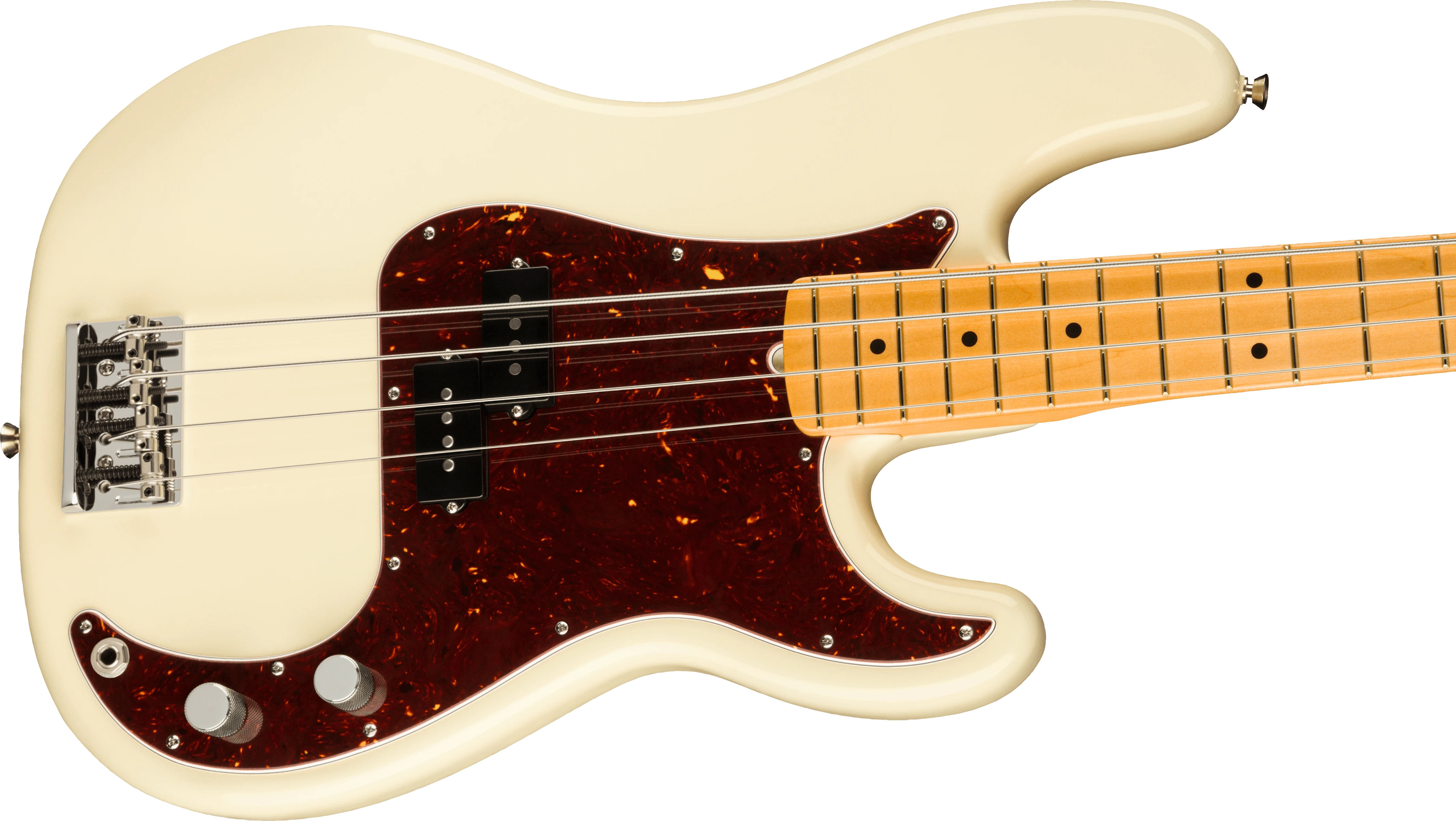 Fender® American Professional II Precision Bass®, Maple Fingerboard, Olympic White
