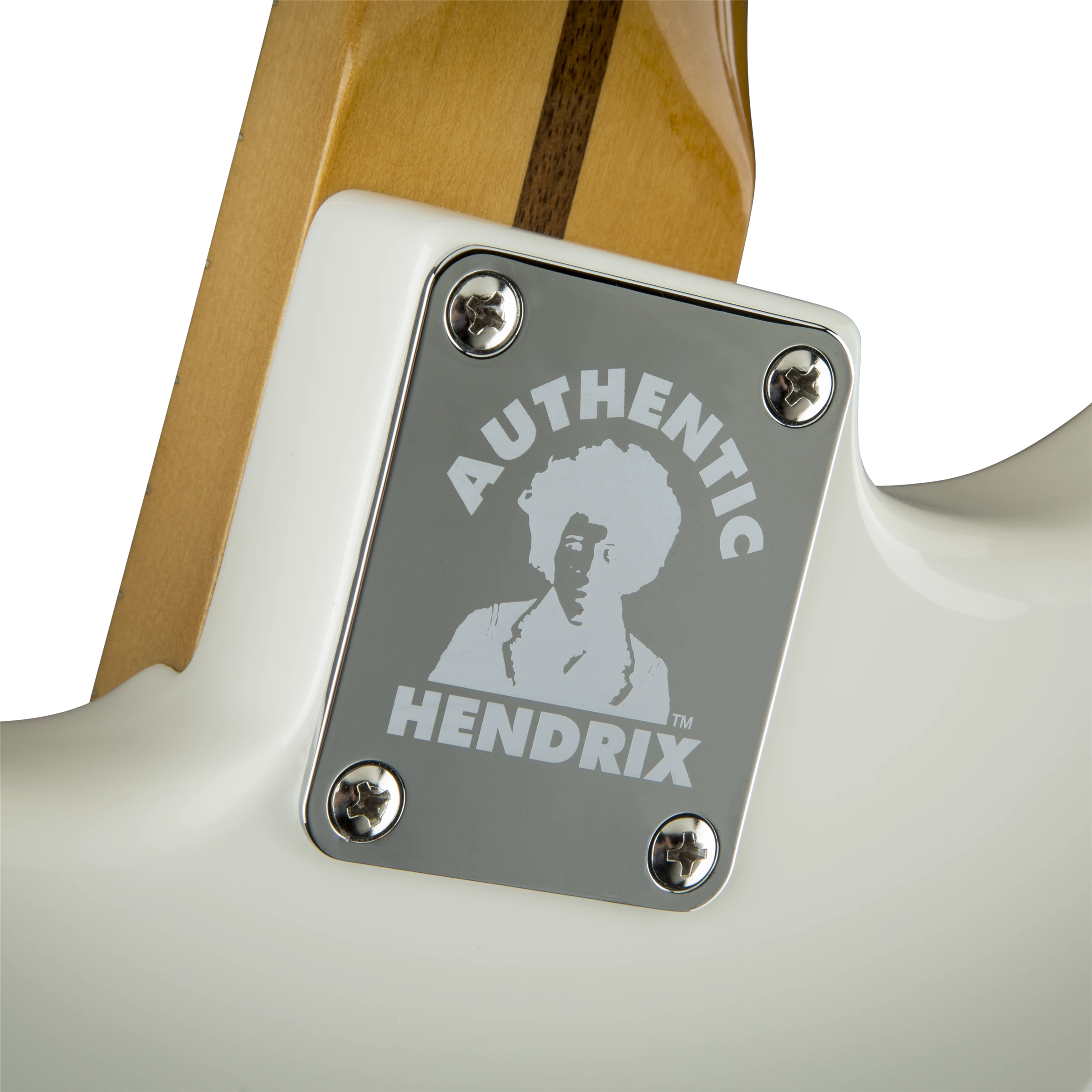 Fender® Jimi Hendrix Stratocaster®, Maple Fingerboard, Olympic White