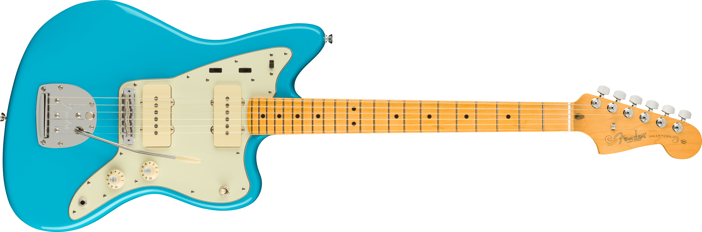 Fender® American Professional II Jazzmaster®, Maple Fingerboard, Miami Blue