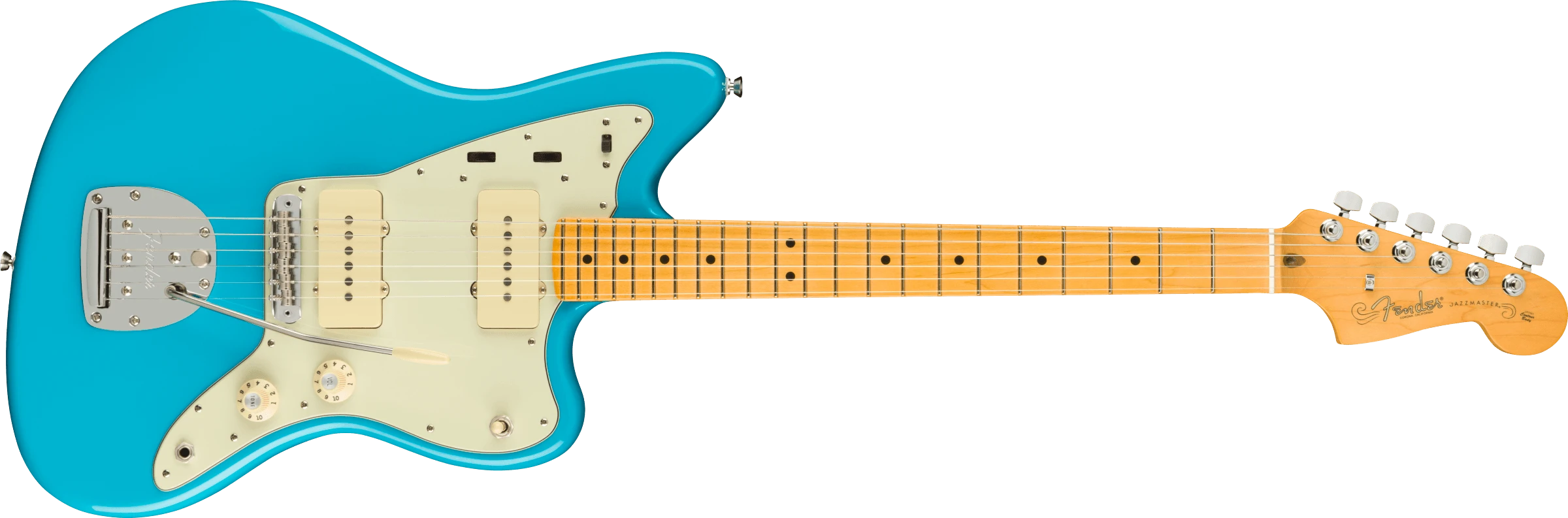 Fender® American Professional II Jazzmaster®, Maple Fingerboard, Miami Blue