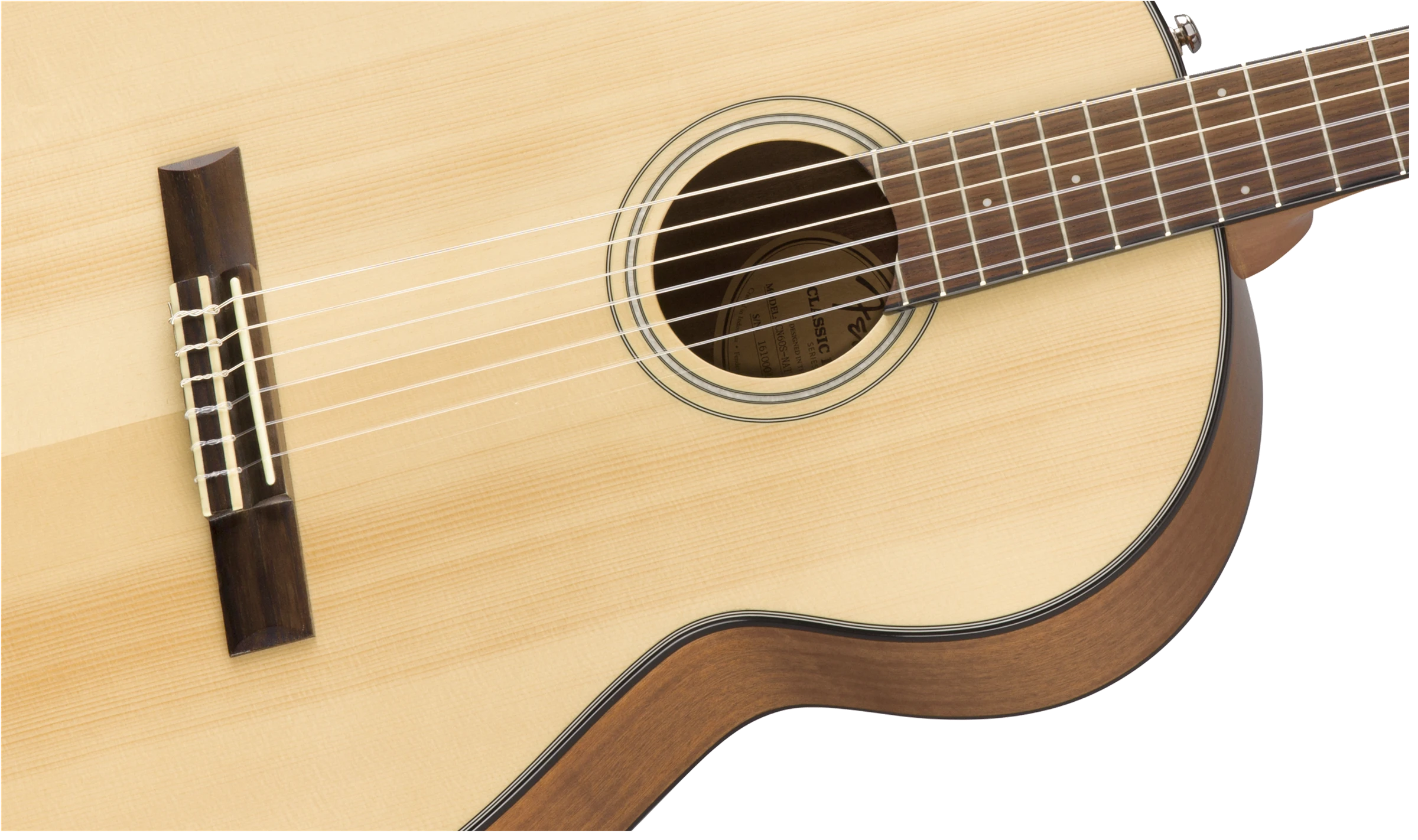 Fender® CN-60S Nylon, Walnut Fingerboard, Natural