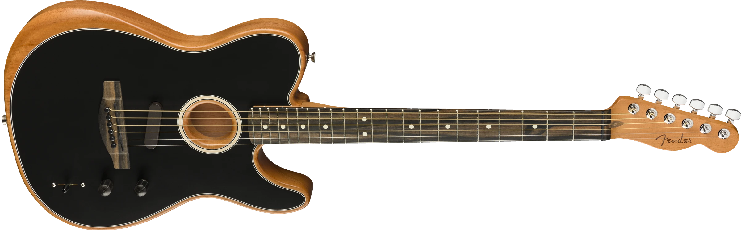 Fender® American Acoustasonic® Telecaster®, Ebony Fingerboard, Black