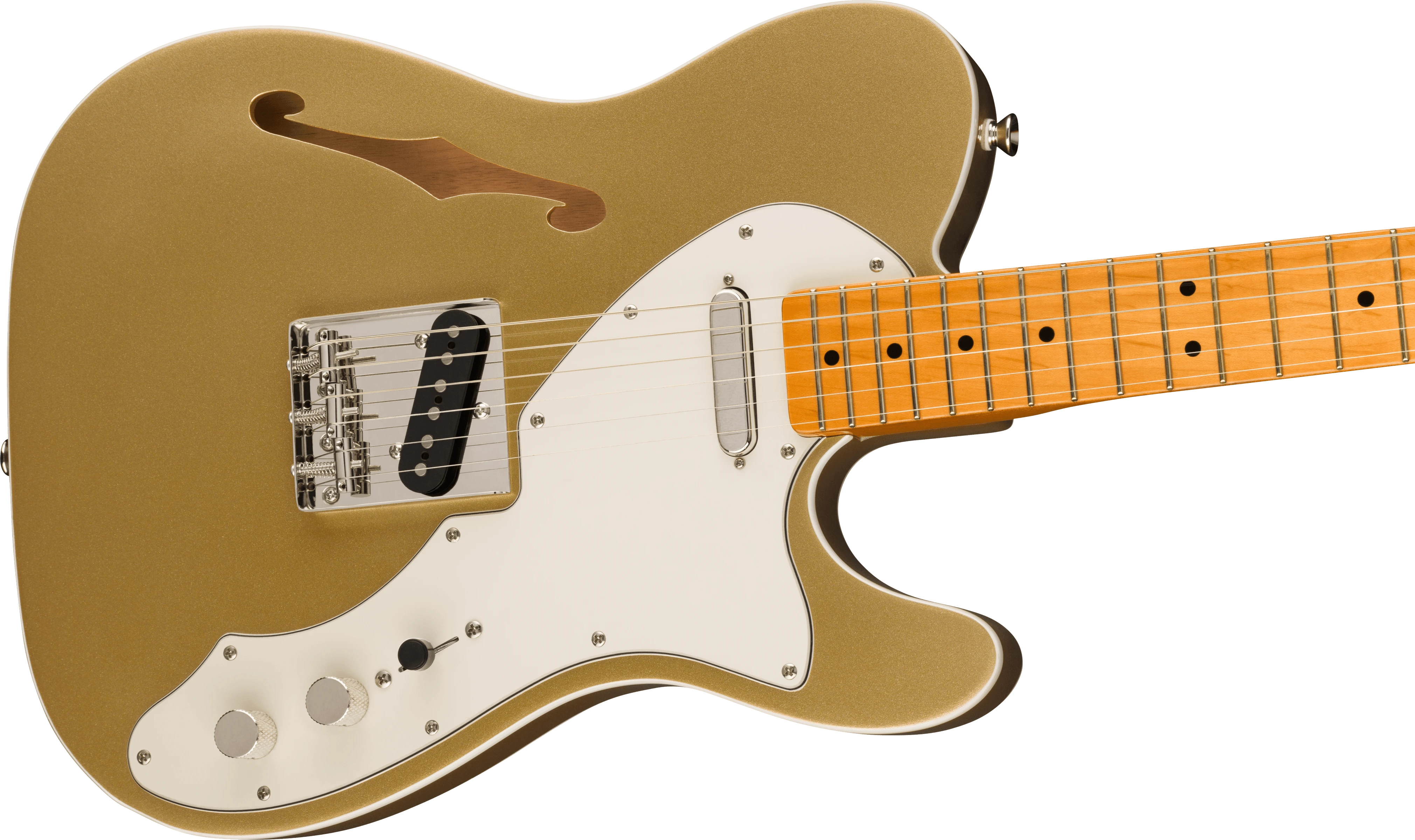 Squier® FSR Classic Vibe '60s Telecaster® Thinline, Maple Fingerboard, Parchment Pickguard, Aztec Gold