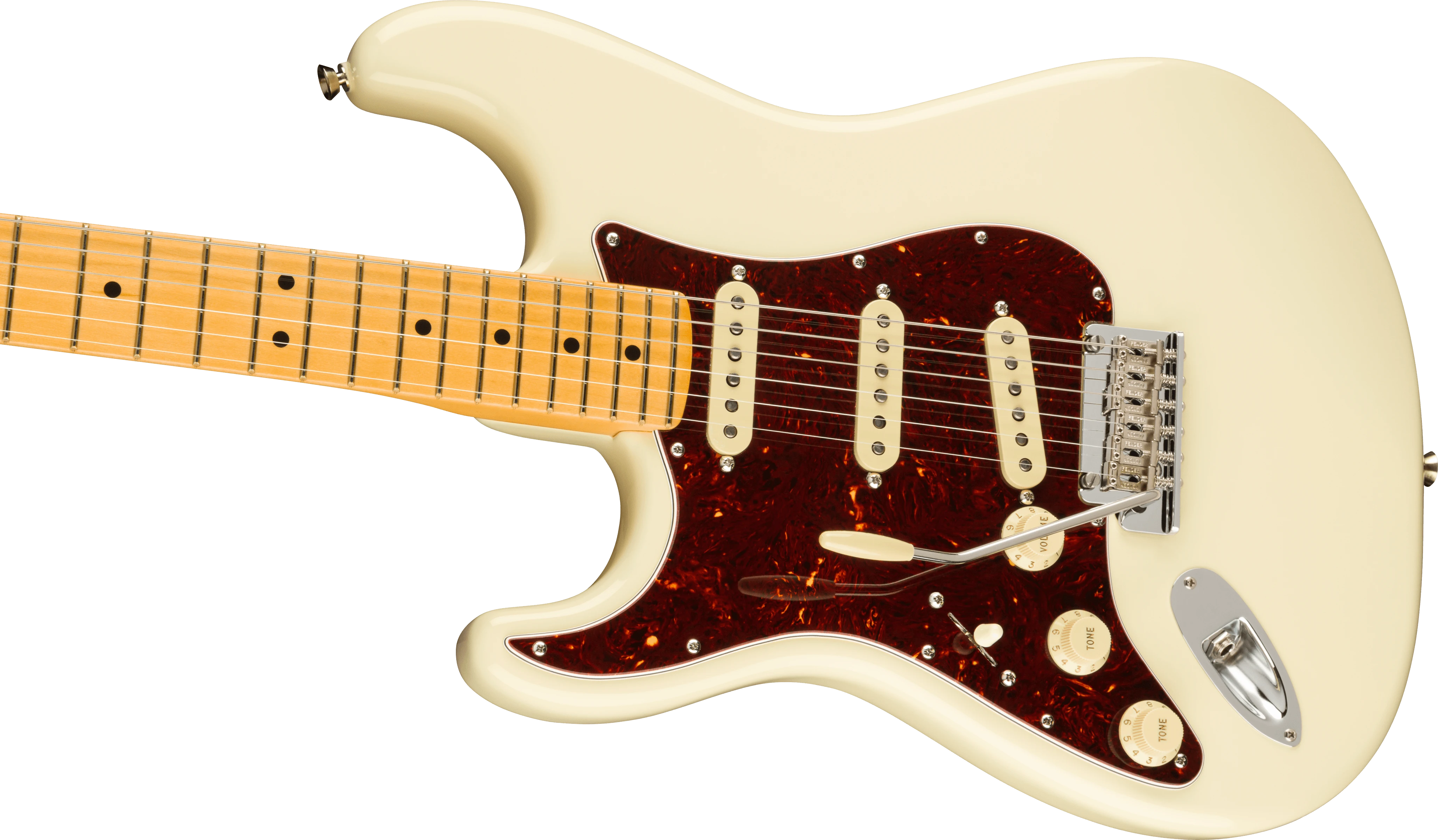 Fender® American Professional II Stratocaster® Left-Hand, Maple Fingerboard, Olympic White