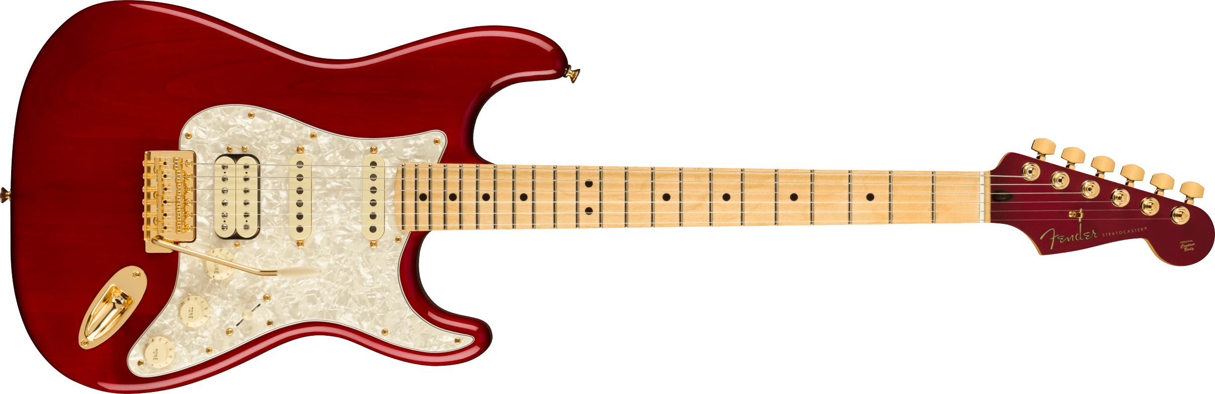 Fender® Tash Sultana Stratocaster®, Maple Fingerboard, Transparent Cherry