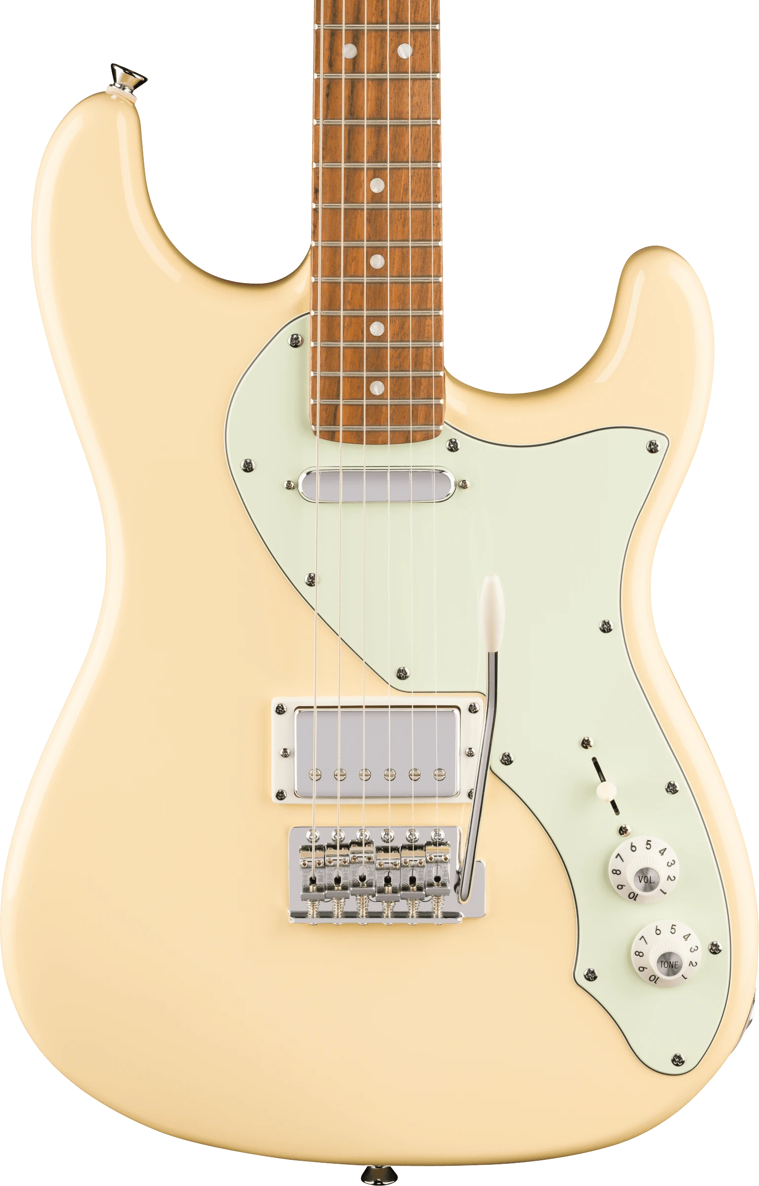 Squier® Paranormal Stratocaster® Deluxe, Laurel Fingerboard, Mint Pickguard, Vintage White
