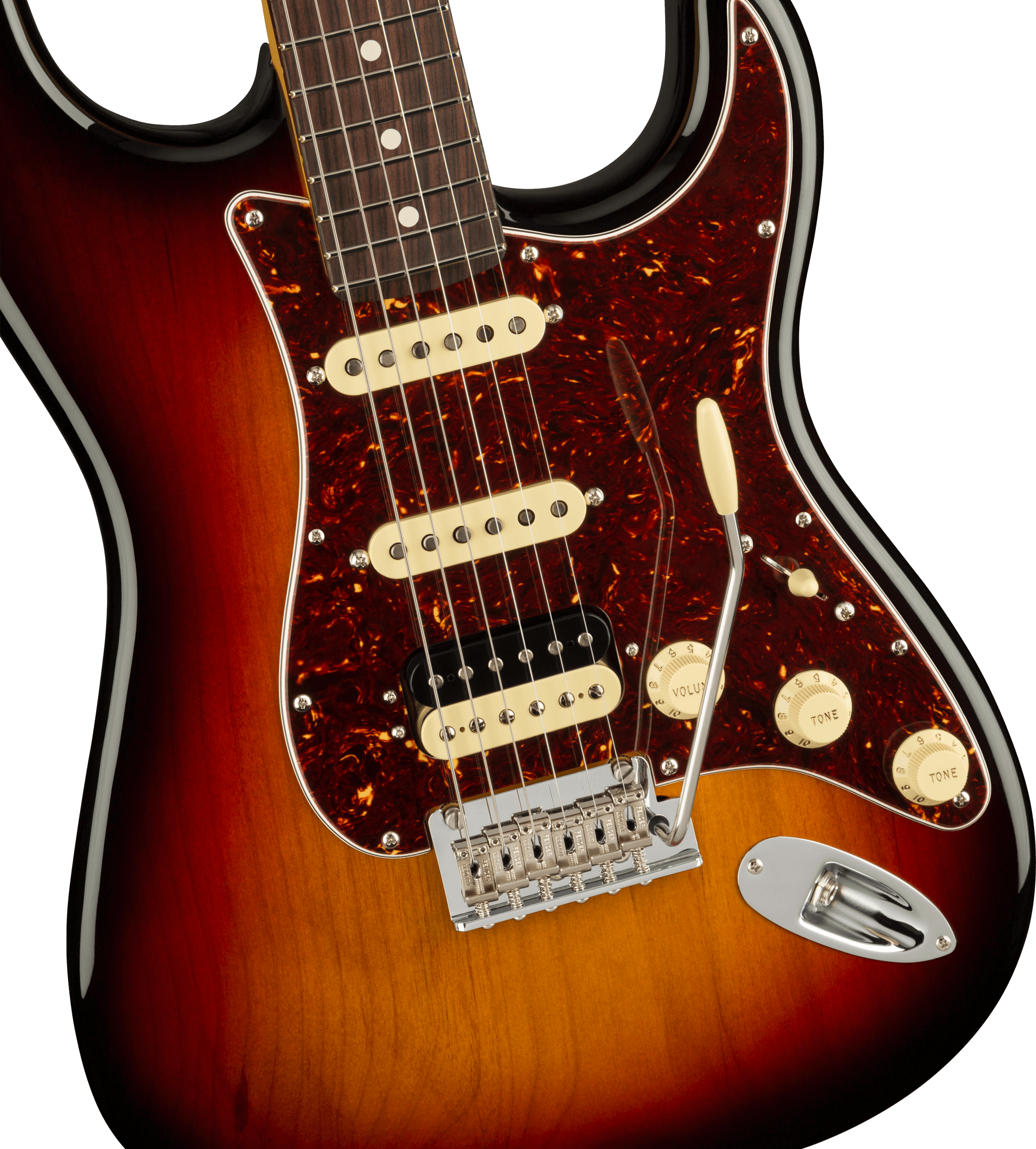 Fender® American Professional II Stratocaster® HSS, Rosewood Fingerboard, 3-Color Sunburst