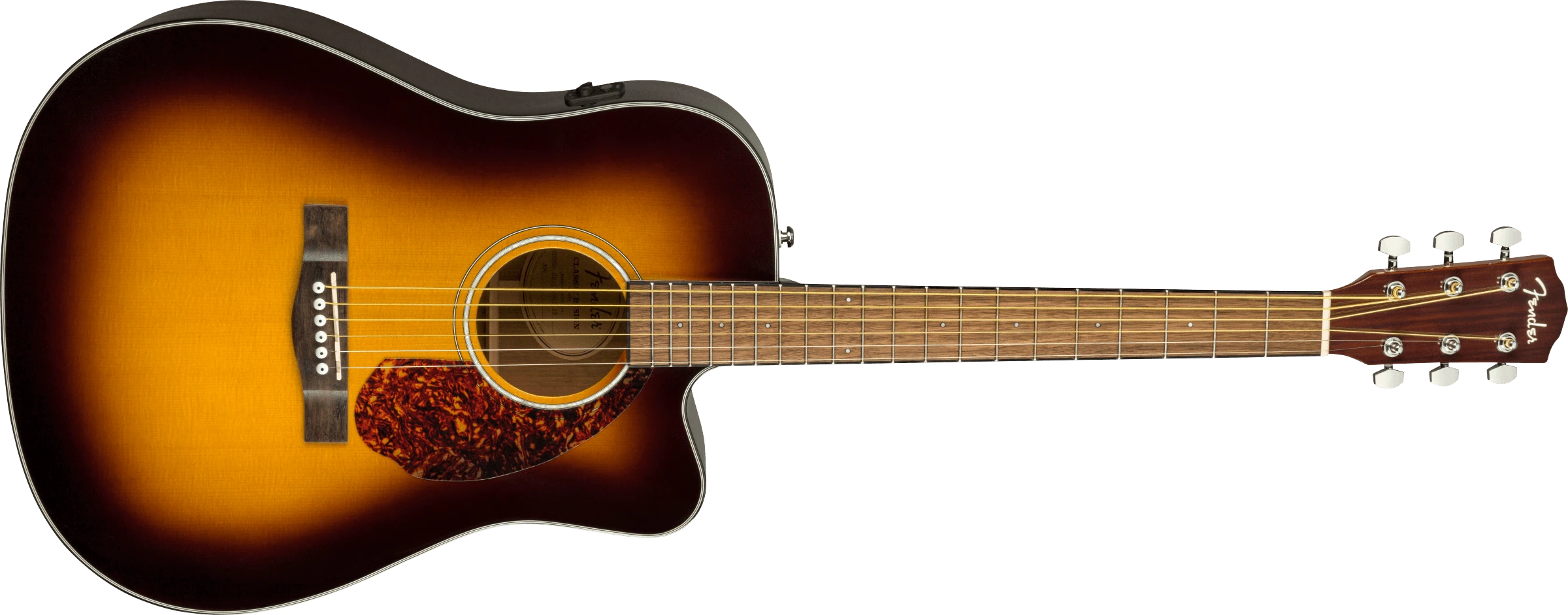 Fender® CD-140SCE Dreadnought, Walnut Fingerboard, Sunburst w/case
