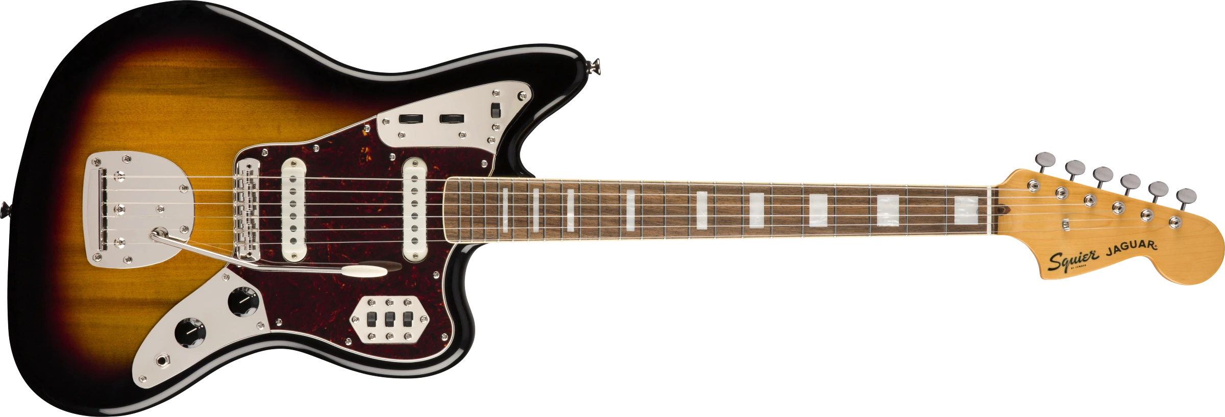 Squier® Classic Vibe '70s Jaguar®, Laurel Fingerboard, 3-Color Sunburst