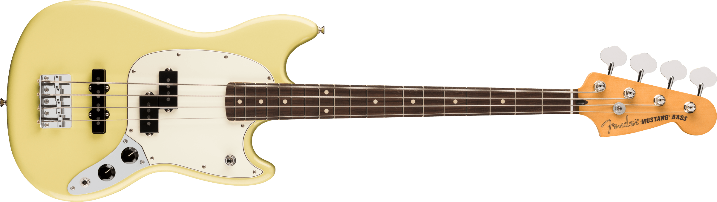 Fender® Player II Mustang® Bass PJ, Rosewood Fingerboard, Hialeah Yellow