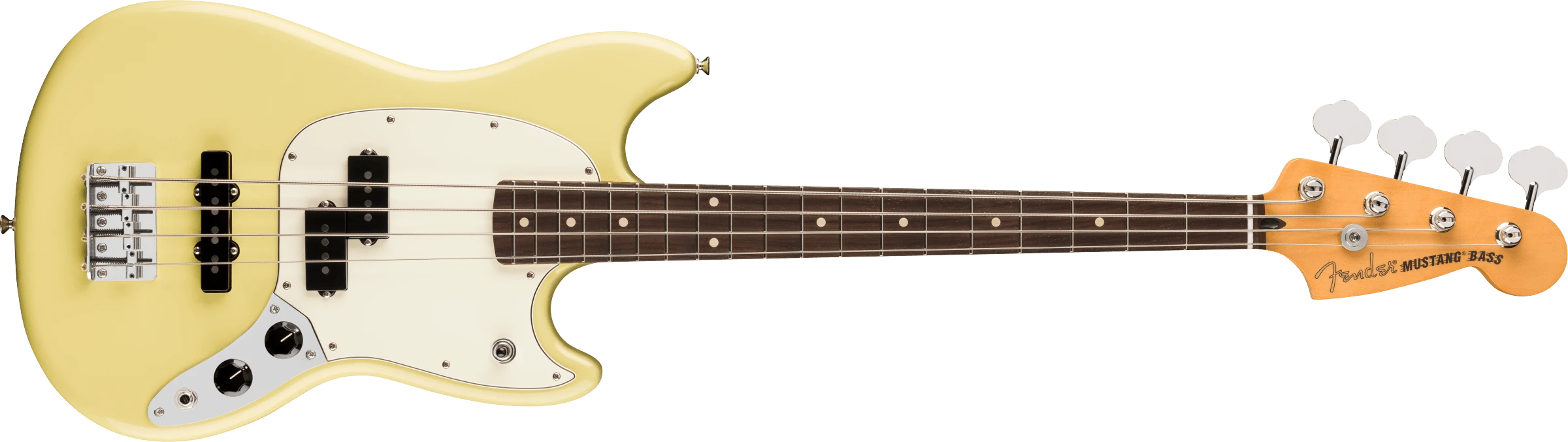 Fender® Player II Mustang® Bass PJ, Rosewood Fingerboard, Hialeah Yellow