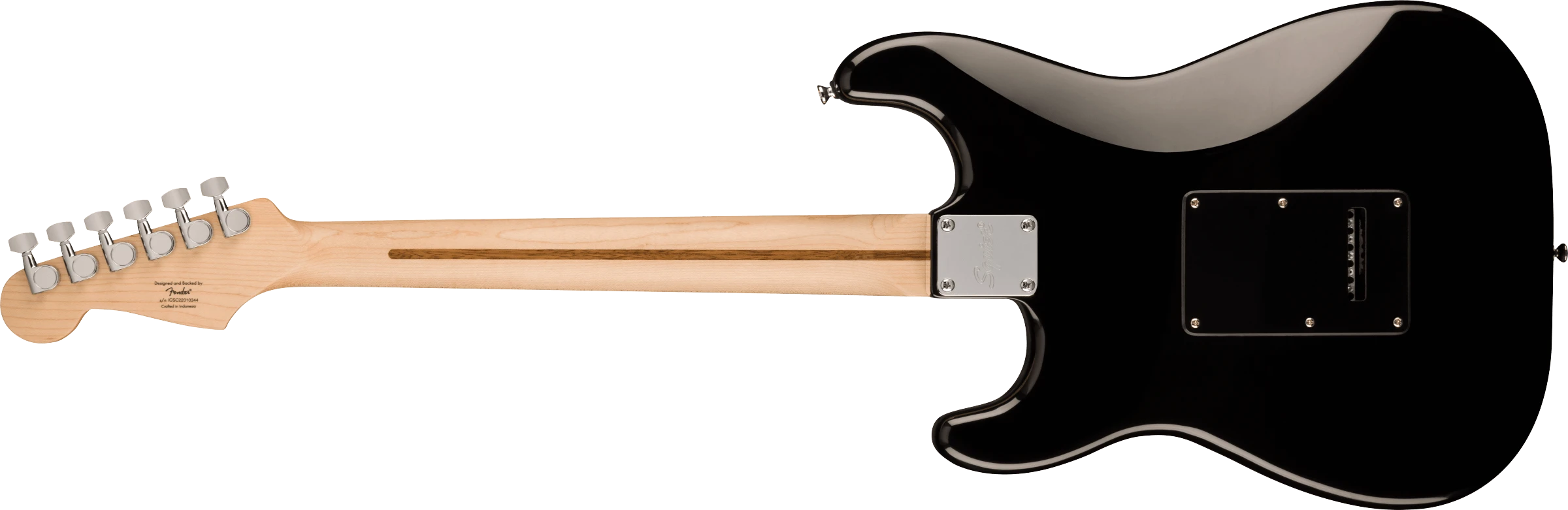 Squier® Sonic® Stratocaster® HSS, Maple Fingerboard, Black Pickguard, Black