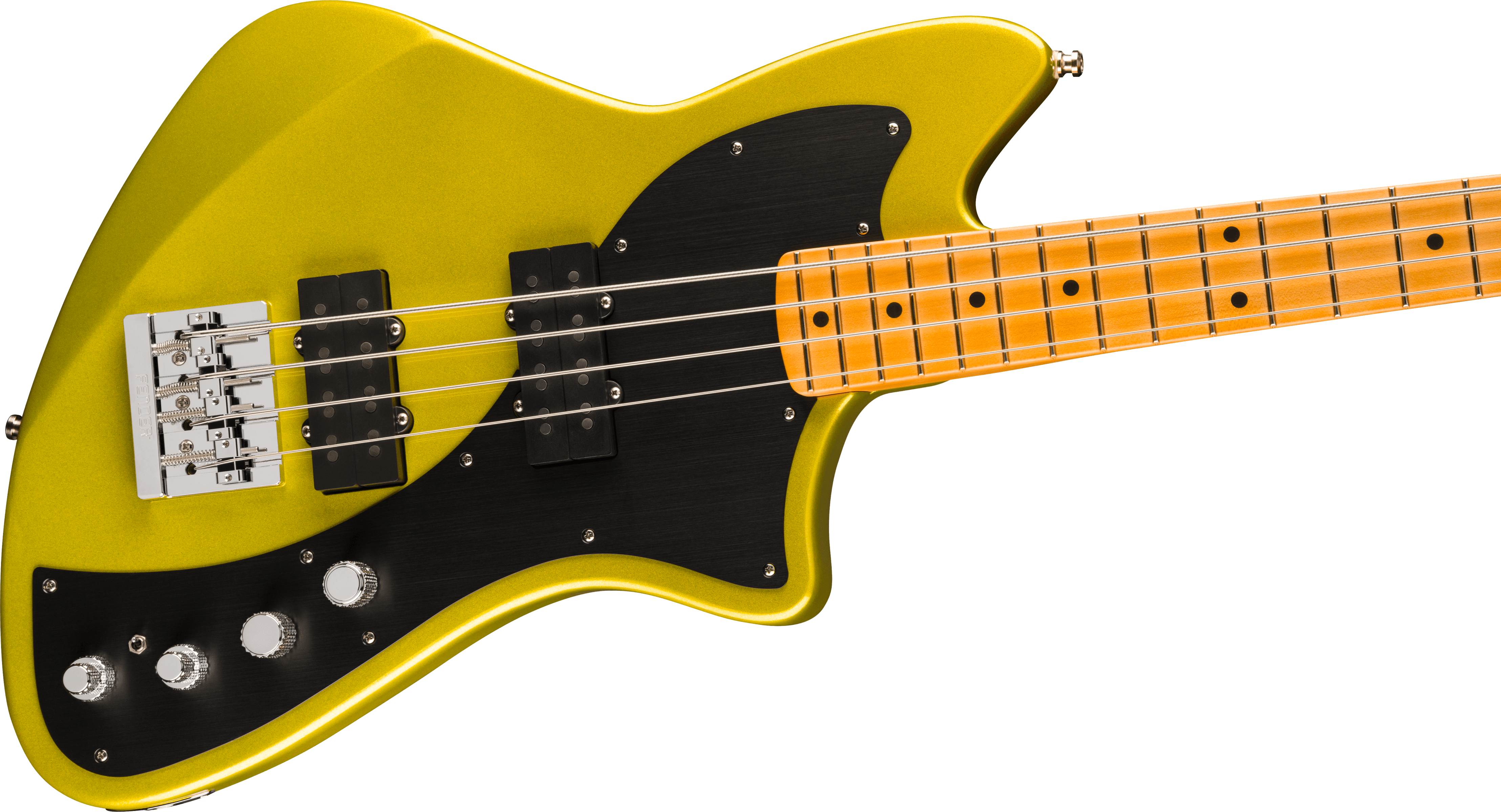 Fender® American Ultra II Meteora® Bass, Maple Fingerboard, Solar Flare
