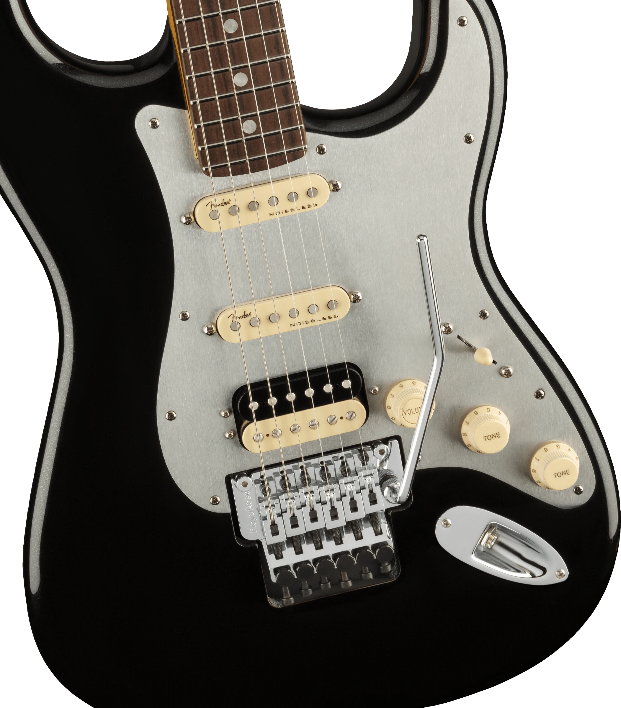 Fender® Ultra Luxe Stratocaster® Floyd Rose® HSS, Rosewood Fingerboard, Mystic Black