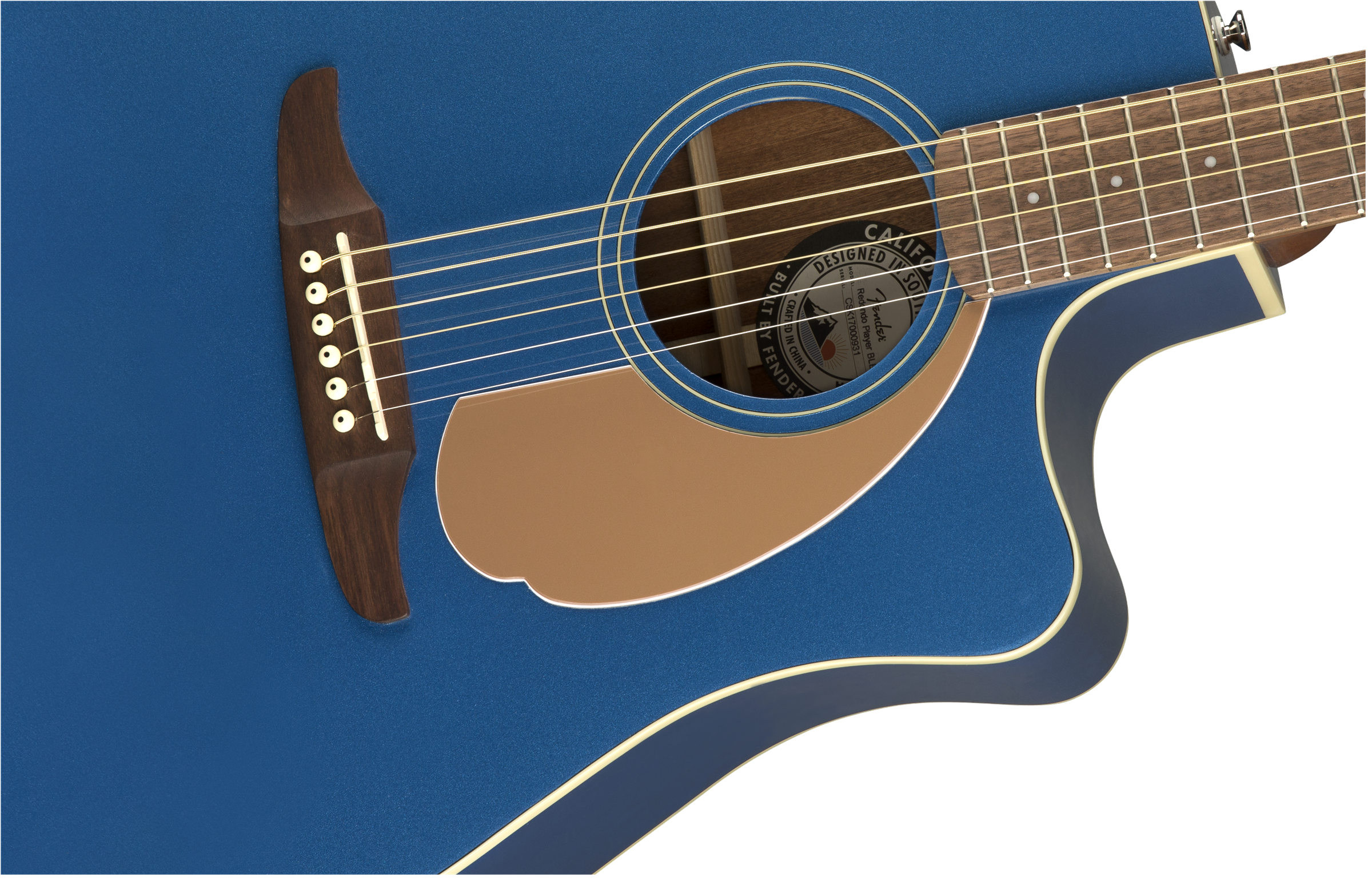 Fender® Redondo Player, Walnut Fingerboard, Belmont Blue