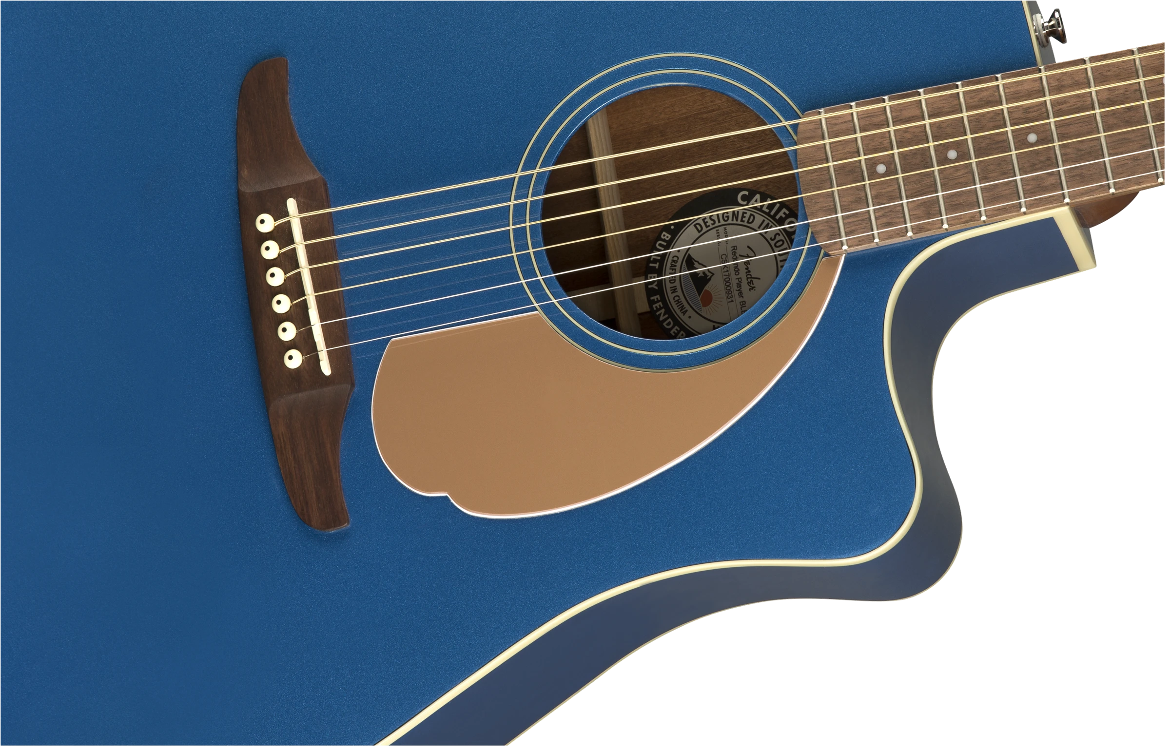 Fender® Redondo Player, Walnut Fingerboard, Belmont Blue
