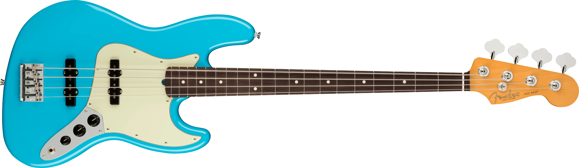 Fender® American Professional II Jazz Bass®, Rosewood Fingerboard, Miami Blue